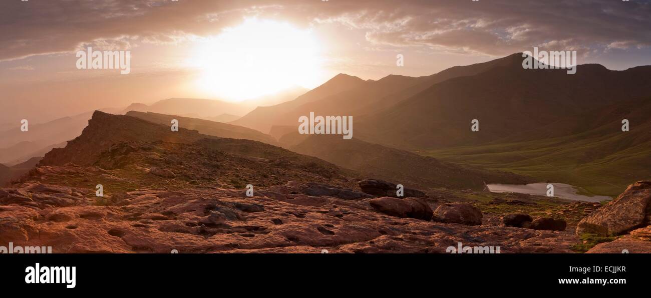Le Maroc, Haut Atlas, Oukaimeden Banque D'Images