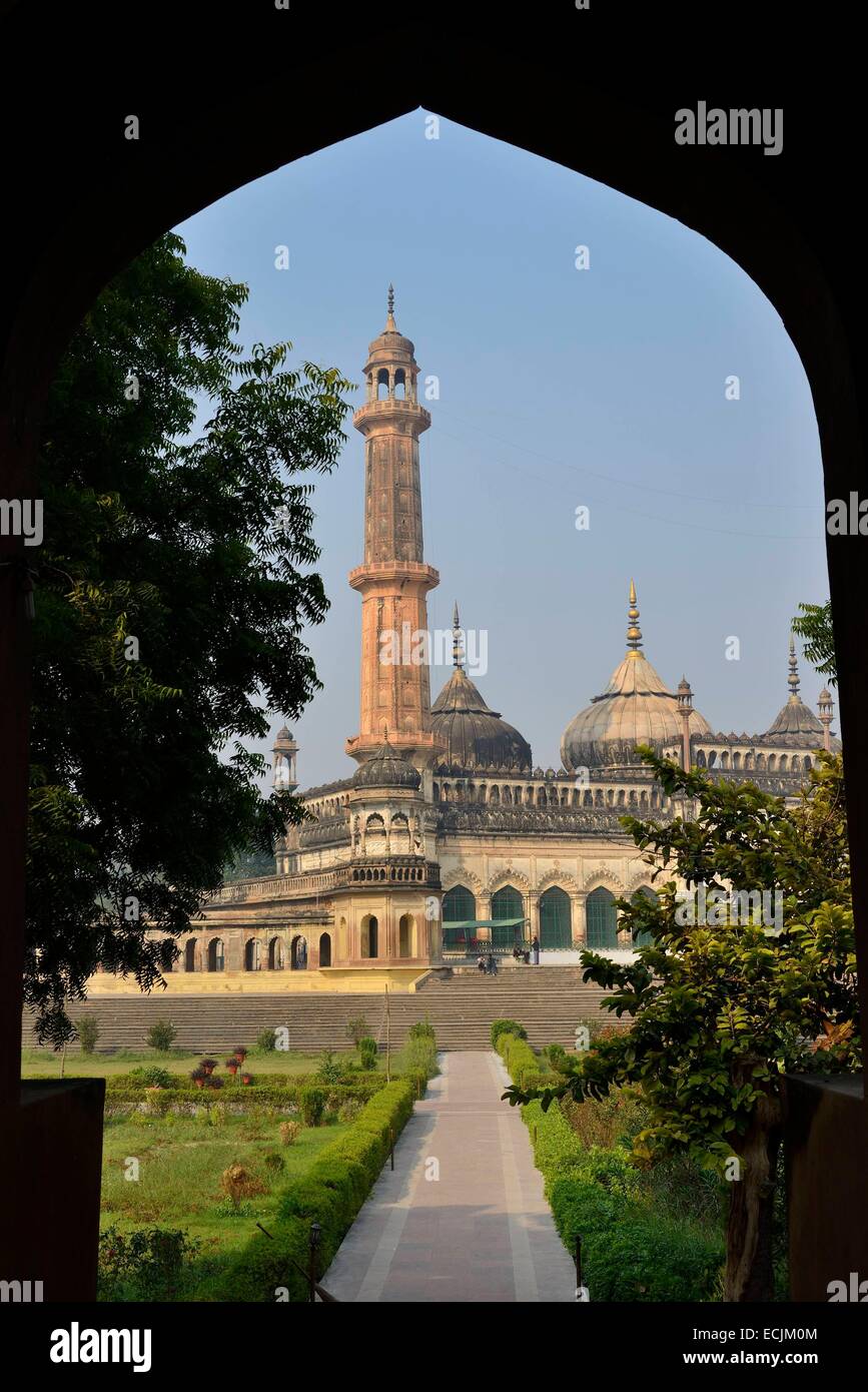 L'Inde, Uttar Pradesh, Lucknow, Bara Imambara, Masafi mosque Banque D'Images