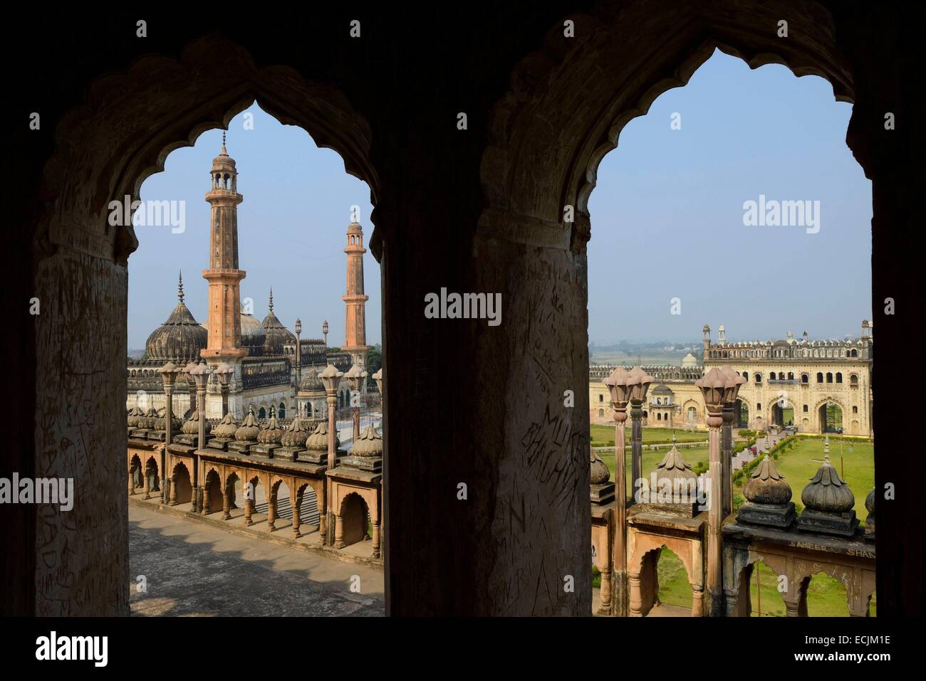 L'Inde, Uttar Pradesh, Lucknow, Bara Imambara et Masafi mosque Banque D'Images