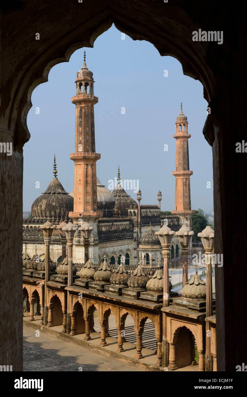 L'Inde, Uttar Pradesh, Lucknow, Bara Imambara et Masafi mosque Banque D'Images