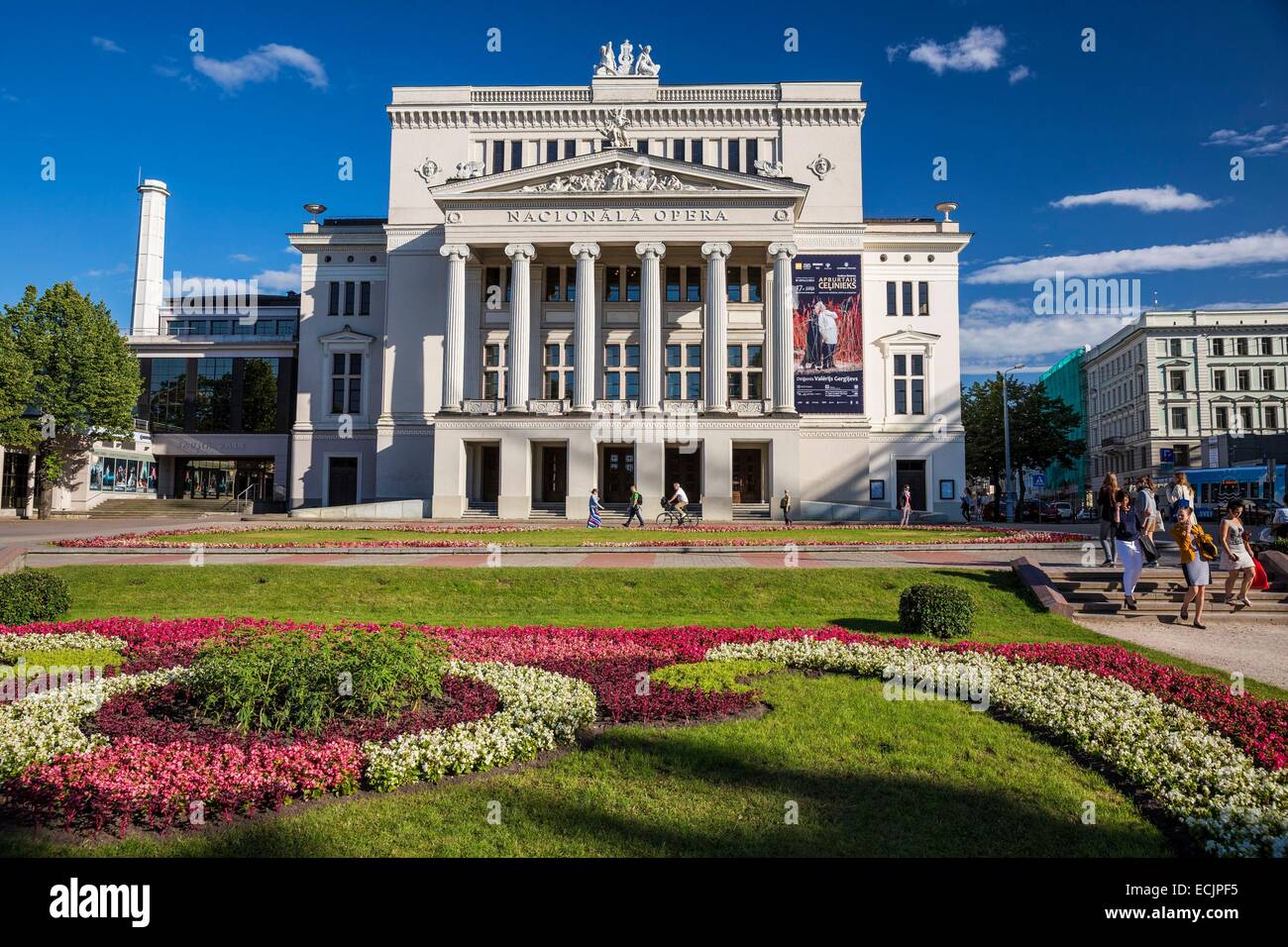 Lettonie (pays baltes), Riga, capitale européenne de la culture 2014, l'Opéra National Banque D'Images