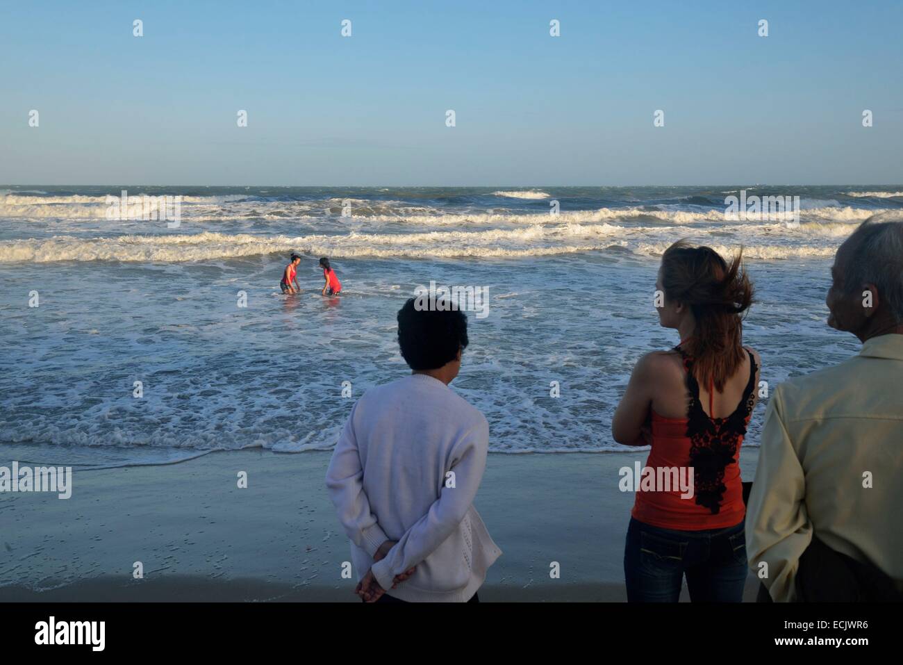 Vietnam, Ba Rai province, Vung Tau, la plage Banque D'Images