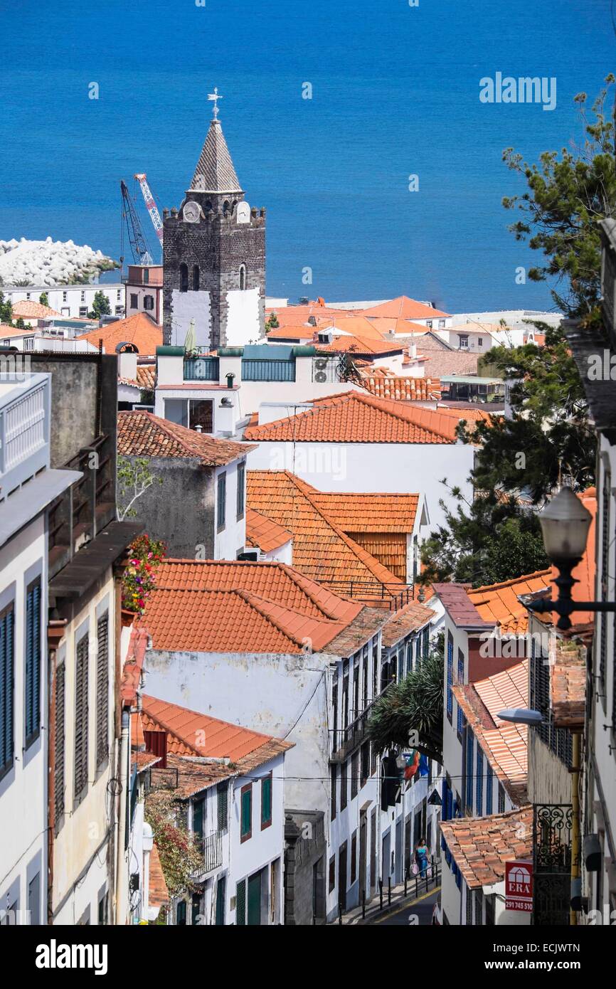 Le Portugal, l'île de Madère, Funchal, la cathédrale Sé de Nossa Senhora da Assuncao Banque D'Images