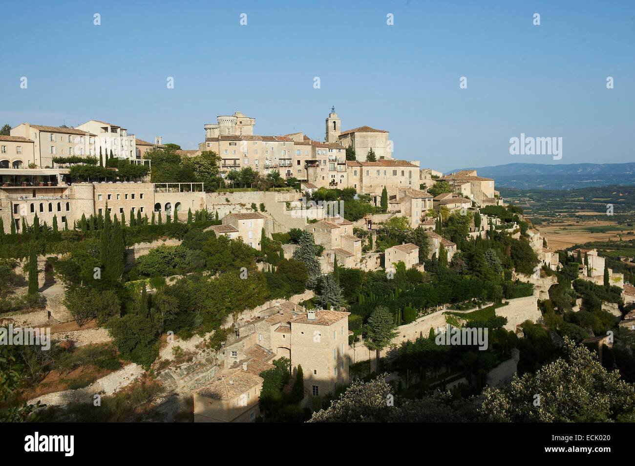 La France, Vaucluse, Le Parc Naturel Régional du Luberon (Parc Naturel Régional du Luberon), Gordes, étiqueté Les Plus Beaux Villages de France (Les Plus Beaux Villages de France) Banque D'Images