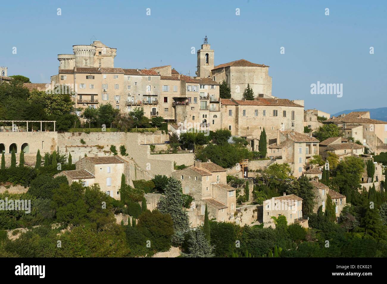 La France, Vaucluse, Le Parc Naturel Régional du Luberon (Parc Naturel Régional du Luberon), Gordes, étiqueté Les Plus Beaux Villages de France (Les Plus Beaux Villages de France) Banque D'Images