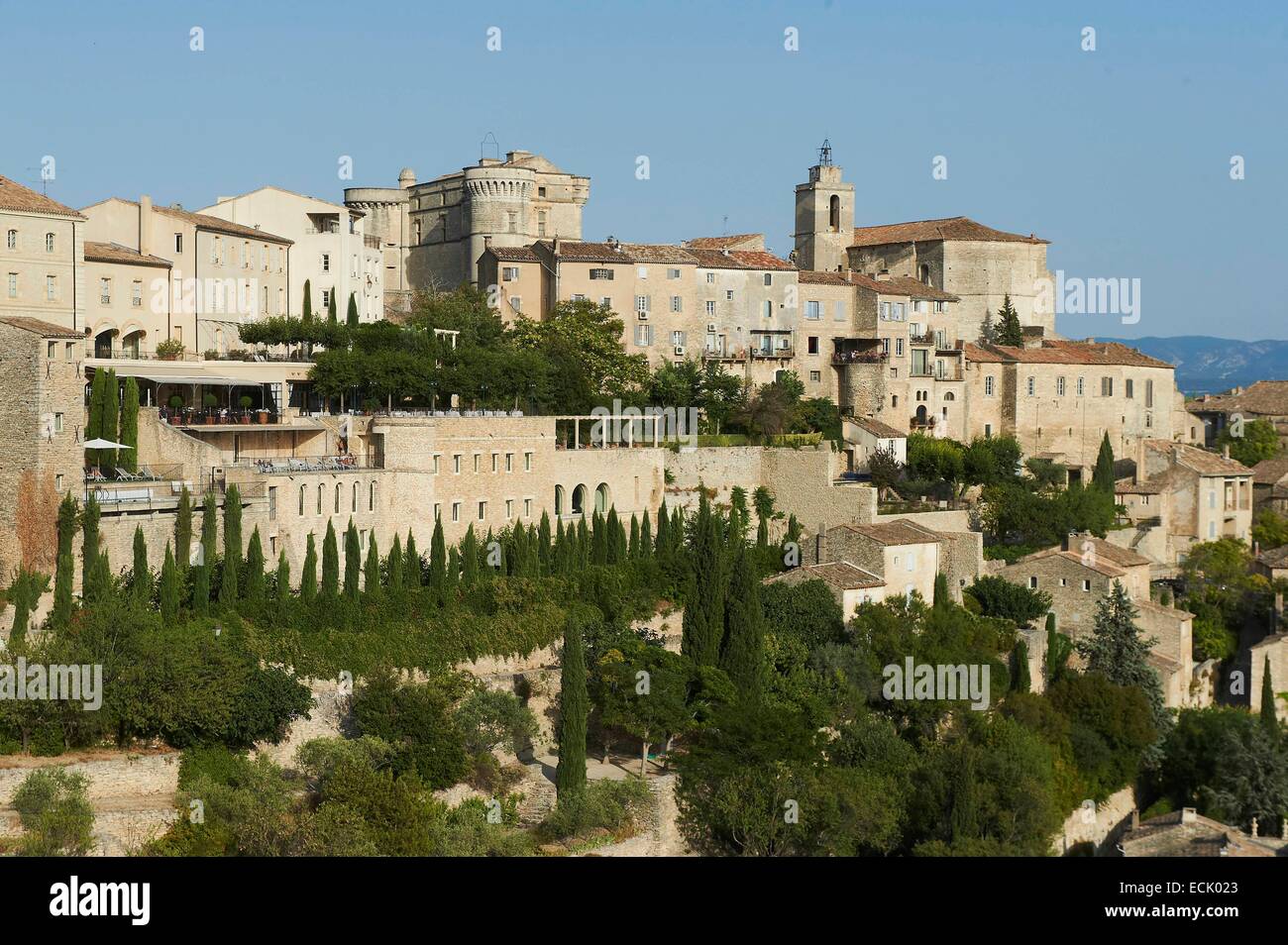 La France, Vaucluse, Le Parc Naturel Régional du Luberon (Parc Naturel Régional du Luberon), Gordes, étiqueté Les Plus Beaux Villages de France (Les Plus Beaux Villages de France) Banque D'Images