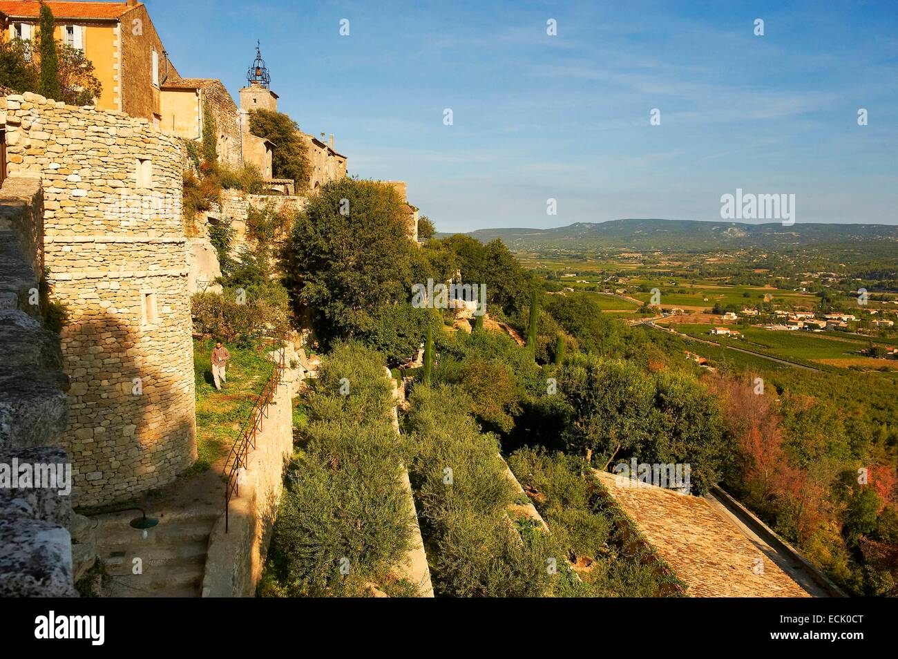 La France, Vaucluse, Le Parc Naturel Régional du Luberon (Parc Naturel Régional du Luberon), Ménerbes, étiqueté Les Plus Beaux Villages de France (Les Plus Beaux Villages de France) Banque D'Images