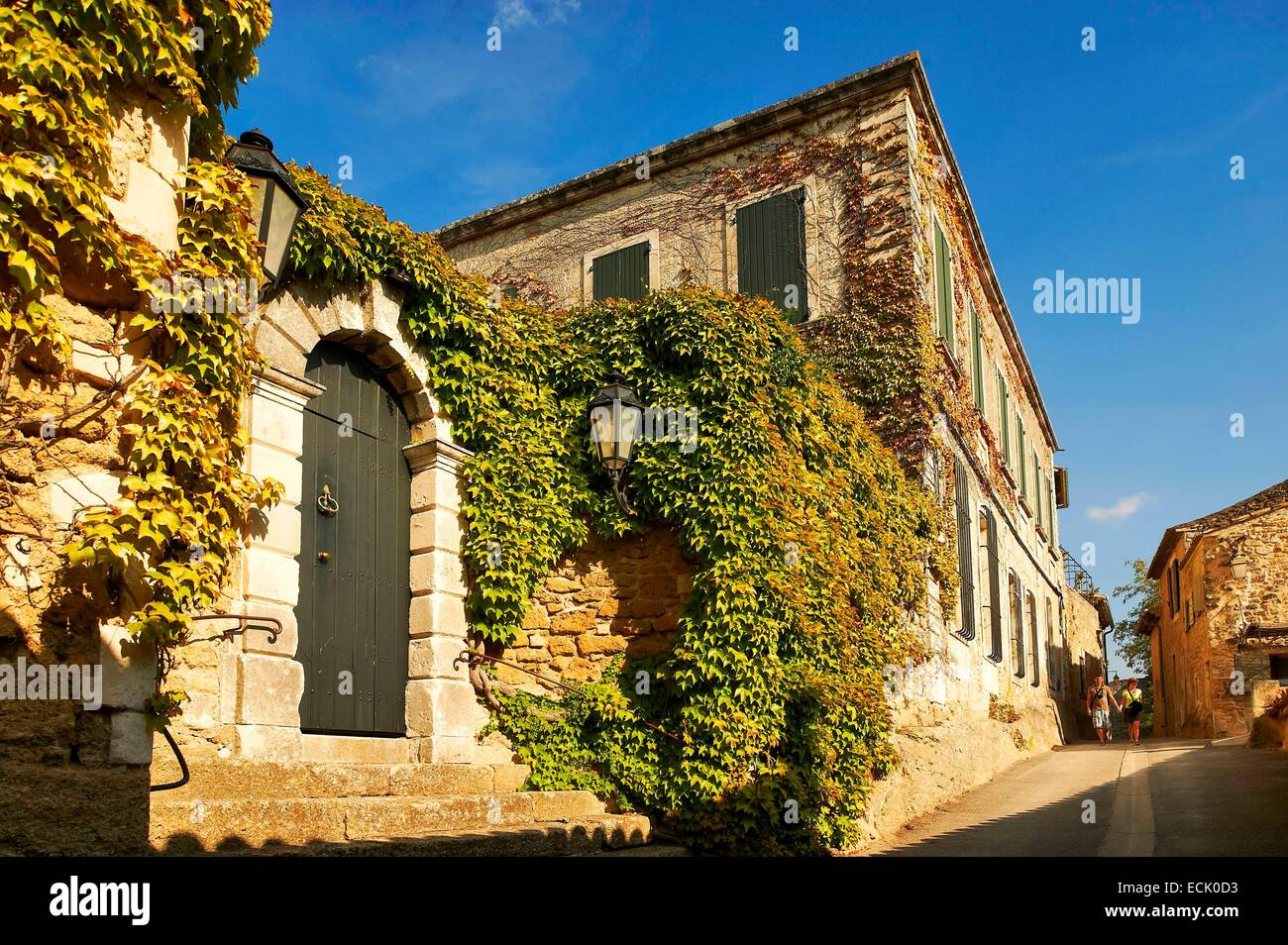 La France, Vaucluse, Le Parc Naturel Régional du Luberon (Parc Naturel Régional du Luberon), Ménerbes, étiqueté Les Plus Beaux Villages de France (Les Plus Beaux Villages de France) Banque D'Images