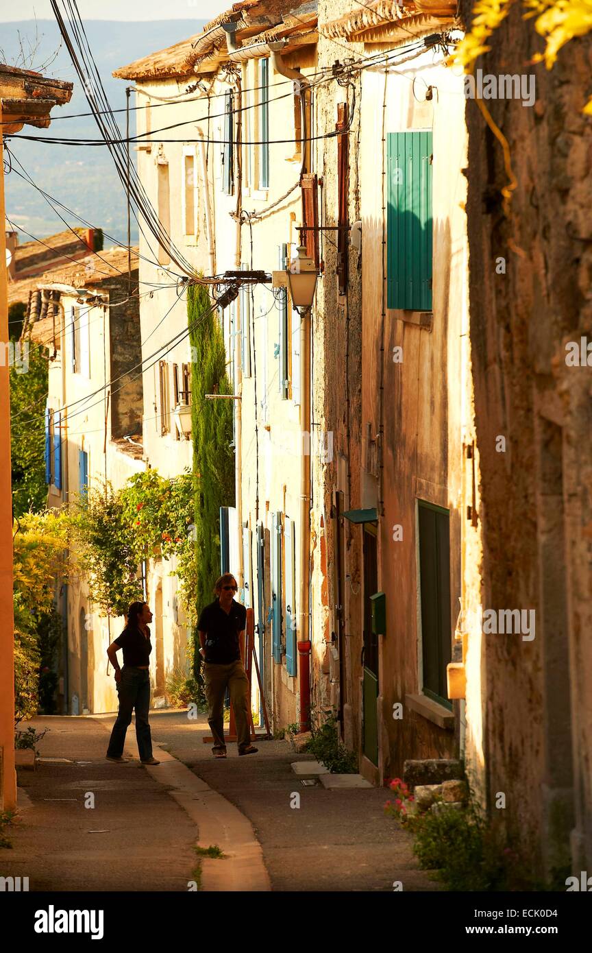 La France, Vaucluse, Le Parc Naturel Régional du Luberon (Parc Naturel Régional du Luberon), Ménerbes, étiqueté Les Plus Beaux Villages de France (Les Plus Beaux Villages de France) Banque D'Images