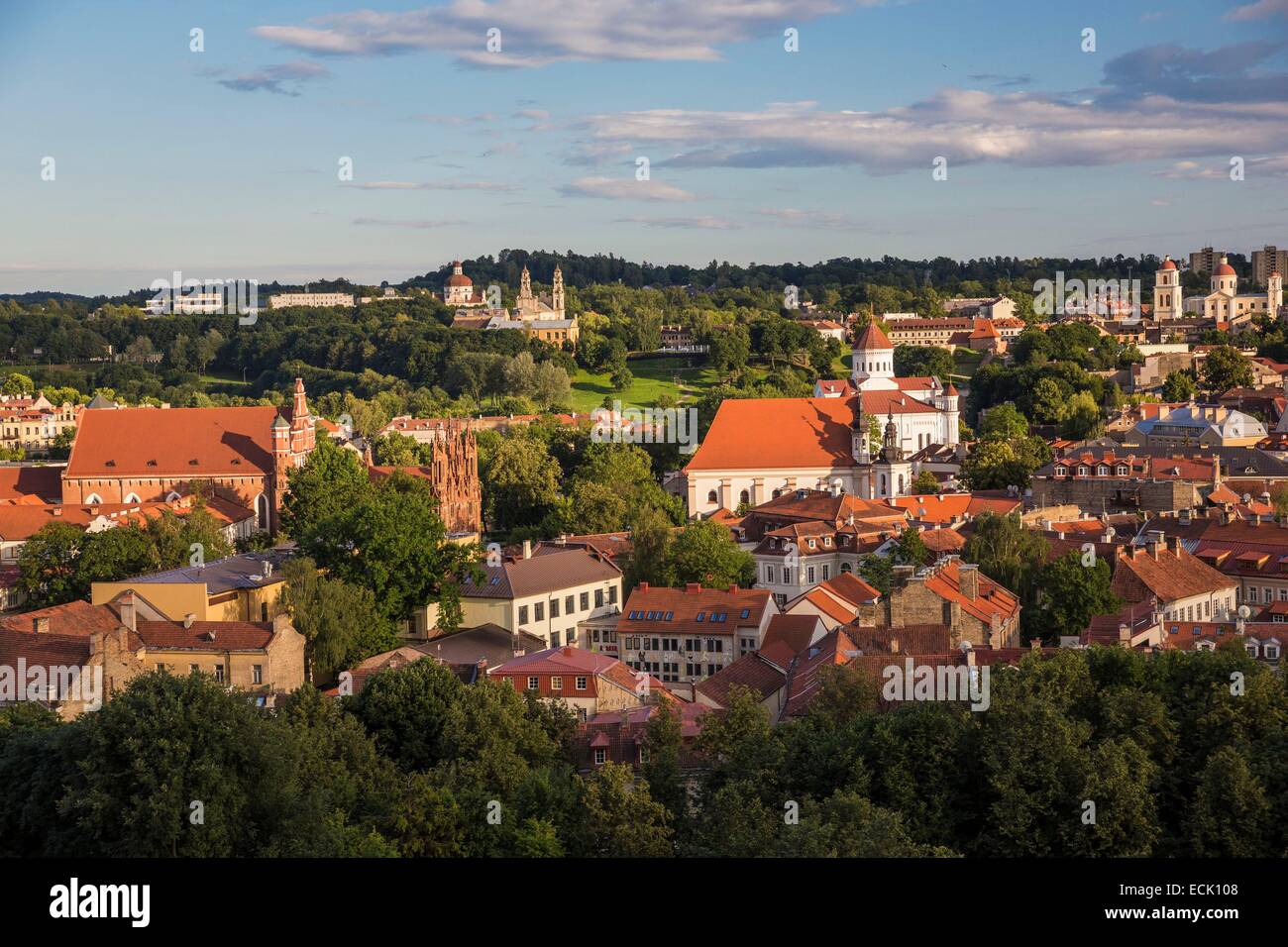 La Lituanie (pays baltes), Vilnius, centre historique classé au