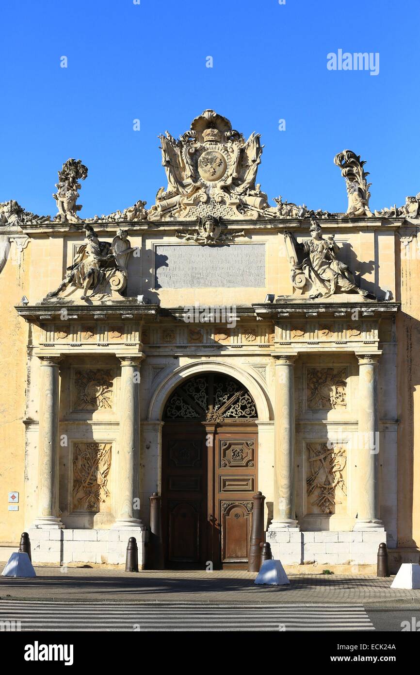La France, Var, Toulon, Arsenal, musée naval de porte Banque D'Images