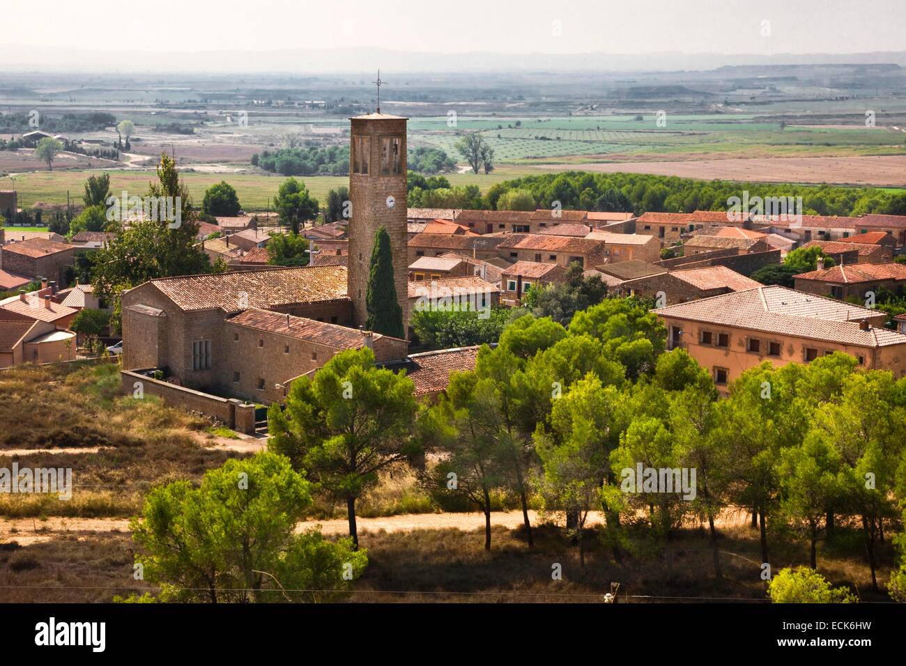 L'Espagne, l'Aragon, Huesca province, comté de Los Monegros, Sodeto Banque D'Images