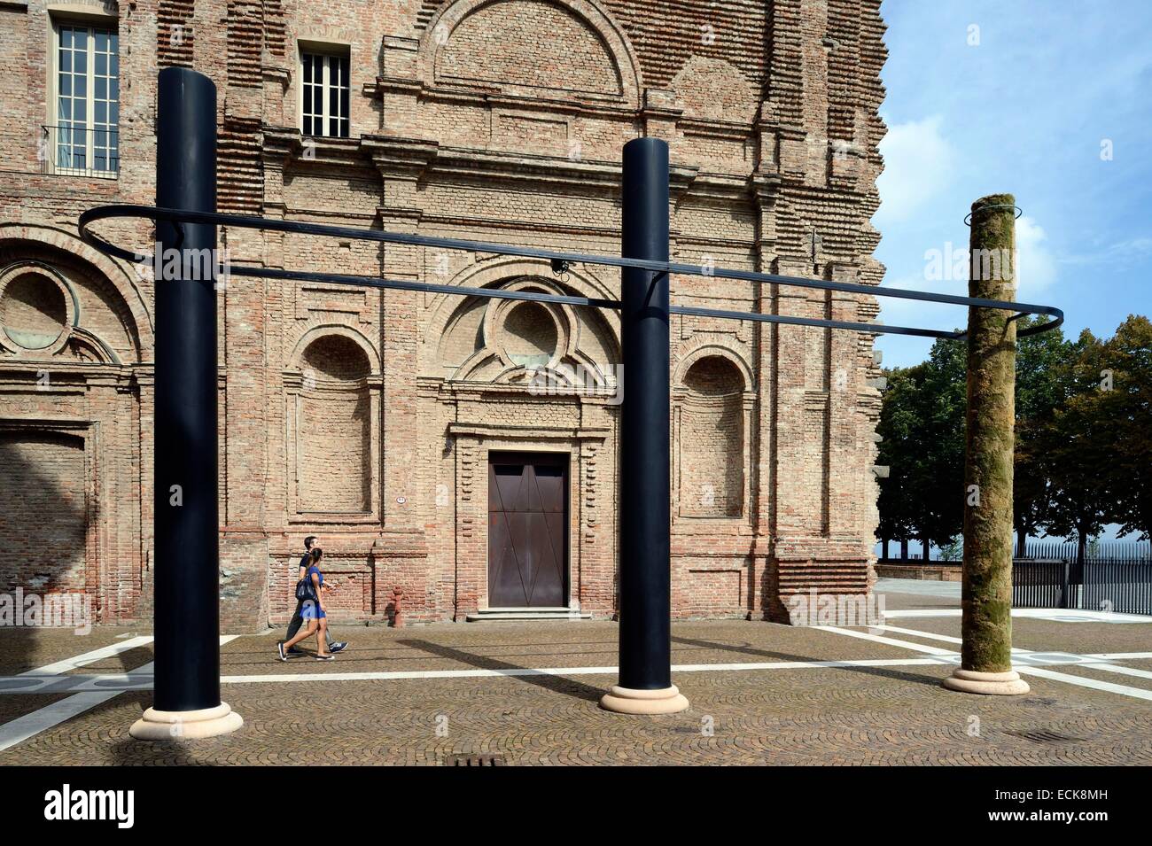 L'Italie, région du Piémont, ville de Turin, le Château de Rivoli, Musée d'Art Contemporain Banque D'Images