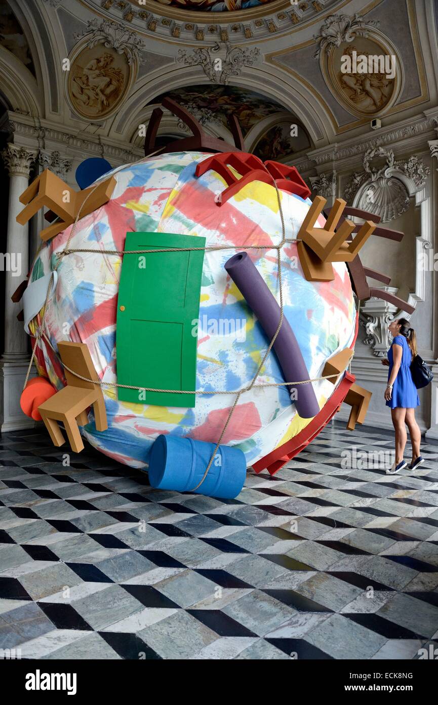 L'Italie, région du Piémont, ville de Turin, le Château de Rivoli, Musée d'Art Contemporain Banque D'Images