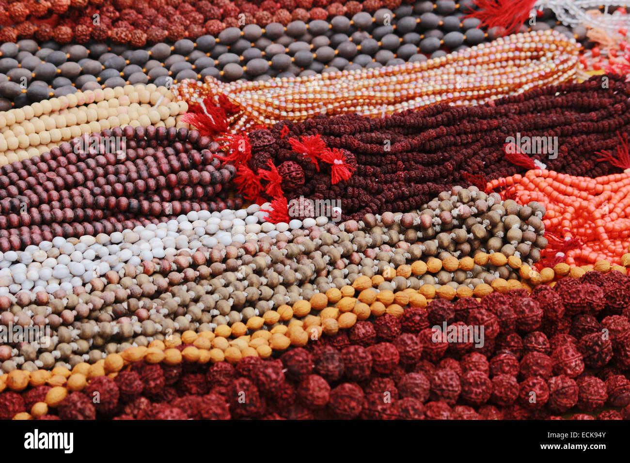 Ou Rudraksha mala chapelet Banque D'Images