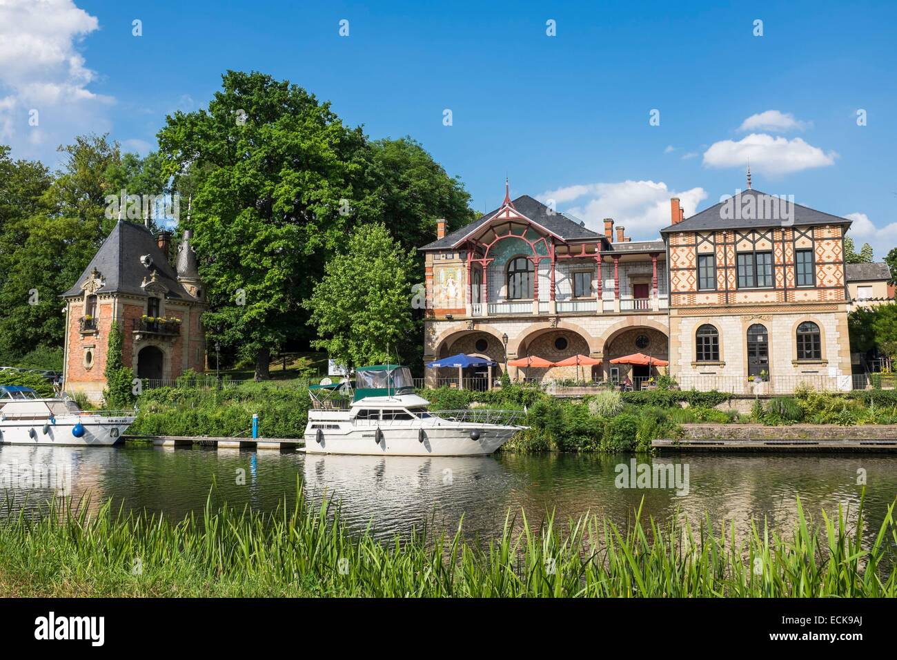 France, Moselle, Sarreguemines, vallée de la Sarre, la brasserie du