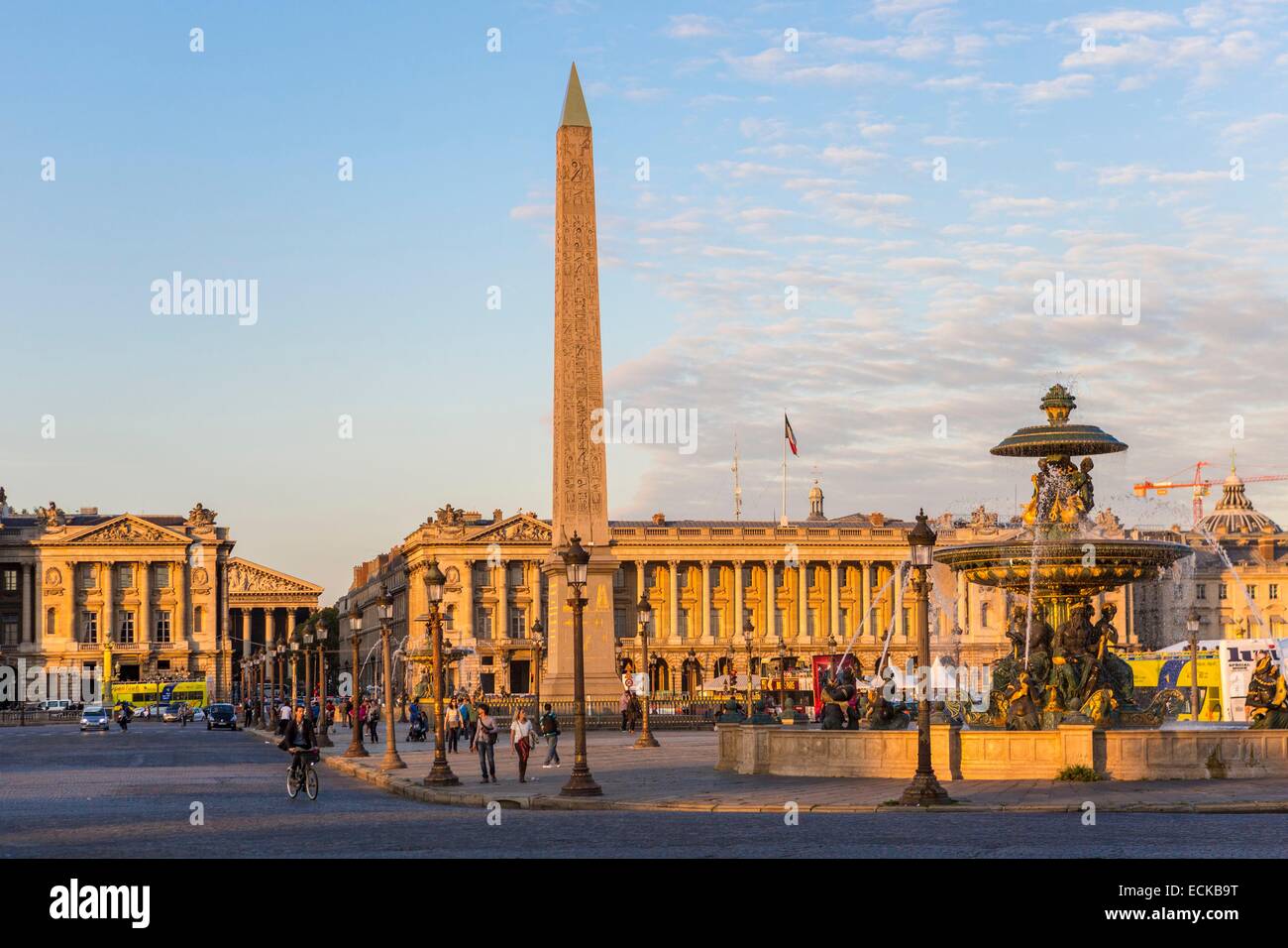 France, Paris, la Place de la Concorde Banque D'Images