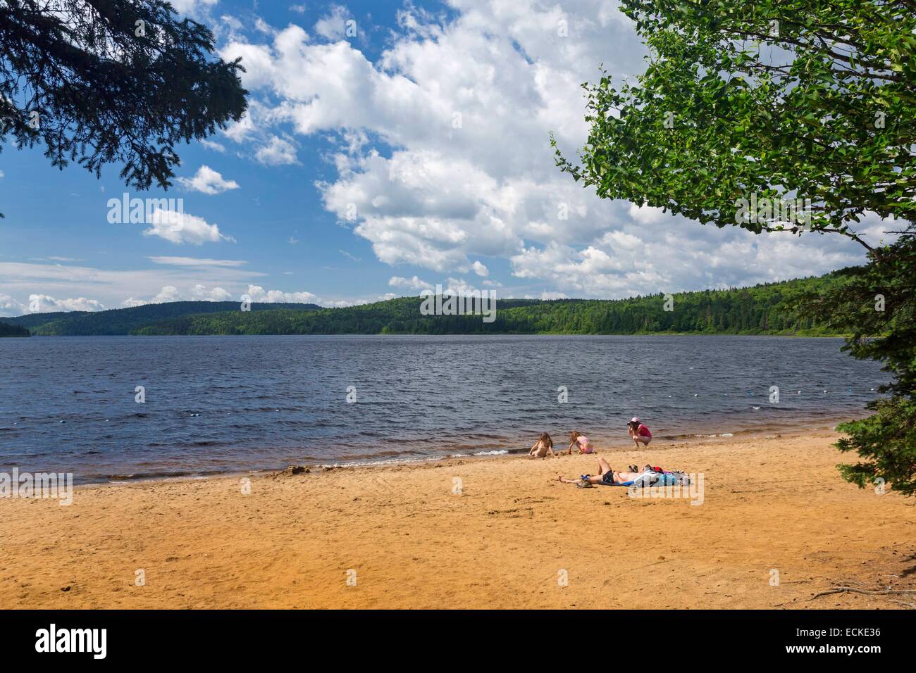 Canada, Québec, Mauricie, Parc National de la Mauricie, Lac-du-sable Banque D'Images