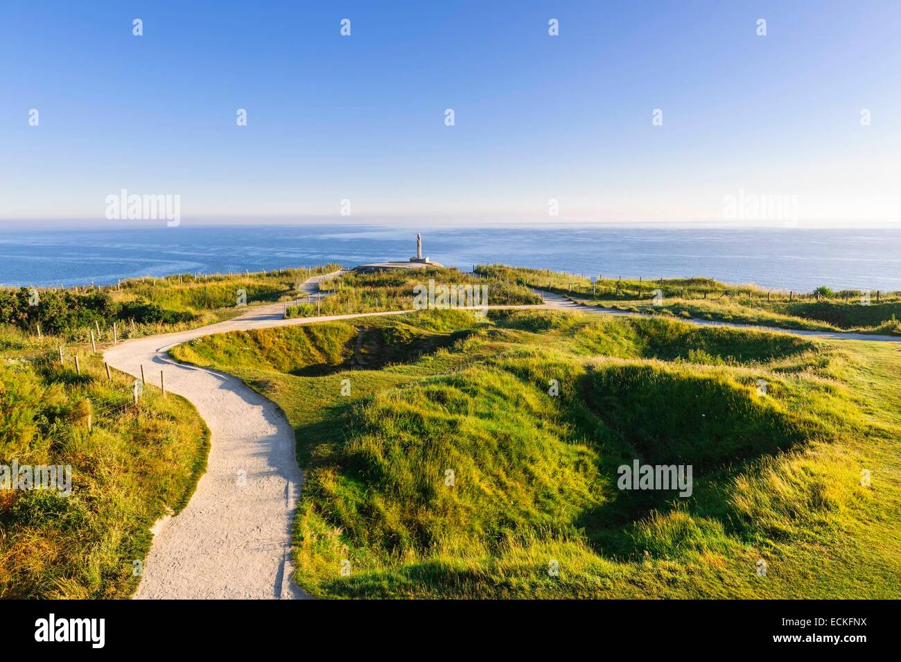 France, Calvados, Cricqueville en Bessin, Pointe du Hoc, partie de débarquement en Normandie le 6 juin 1944 Banque D'Images