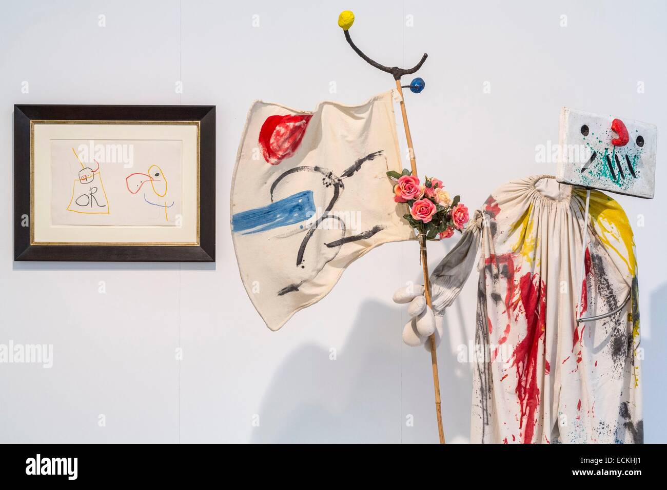 L'Espagne, Îles Baléares, Majorque, Palma de Mallorca, Museu d'Art Contemporani de Palma je moderne, l'art moderne et contemporain musée créé en 2004, les œuvres d'art par l'artiste espagnol Joan Mir≤, qui vivait sur l'île Banque D'Images