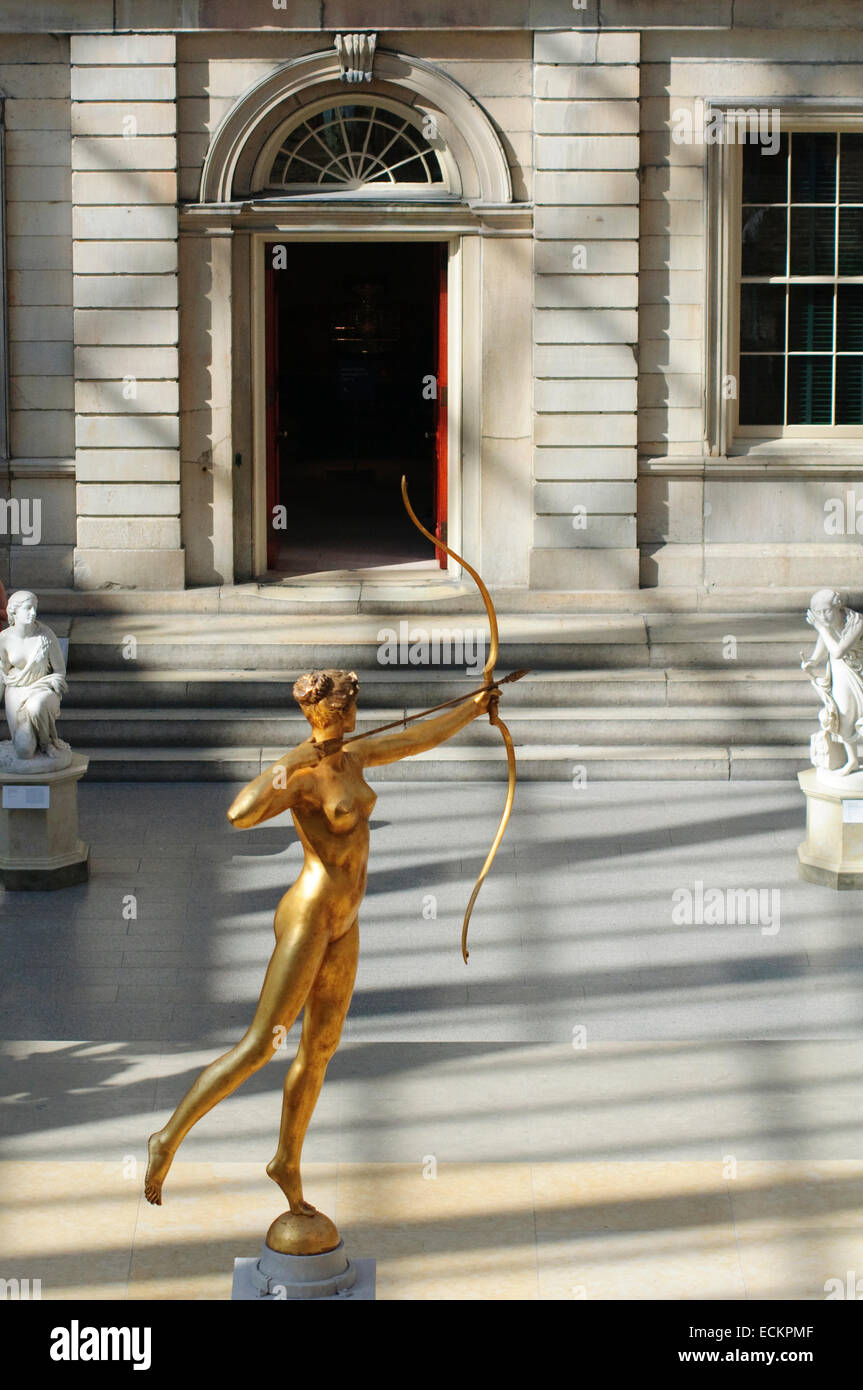 United States, New York, Manhattan, East Side, Metropolitan Museum of Art, Engelhard Court, l'aile américaine Banque D'Images