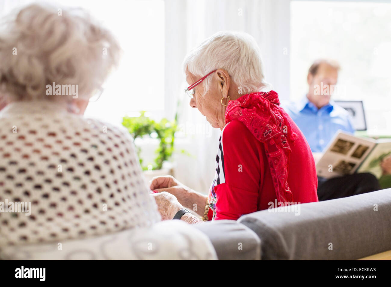 Des cadres supérieurs au nursing home Banque D'Images