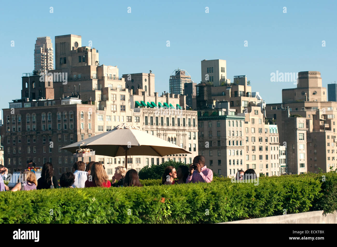 United States, New York, Manhattan, East Side, Metropolitan Museum of Art, le jardin sur le toit Banque D'Images