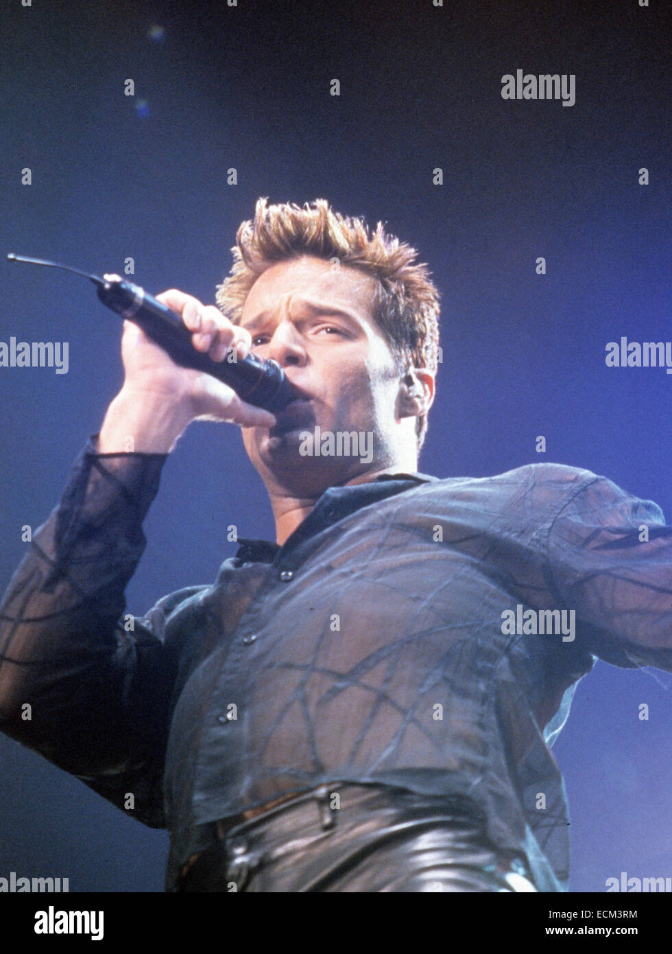 Le chanteur Portoricain Ricky Martin en 1999. Photo Jeffrey Mayer Banque D'Images