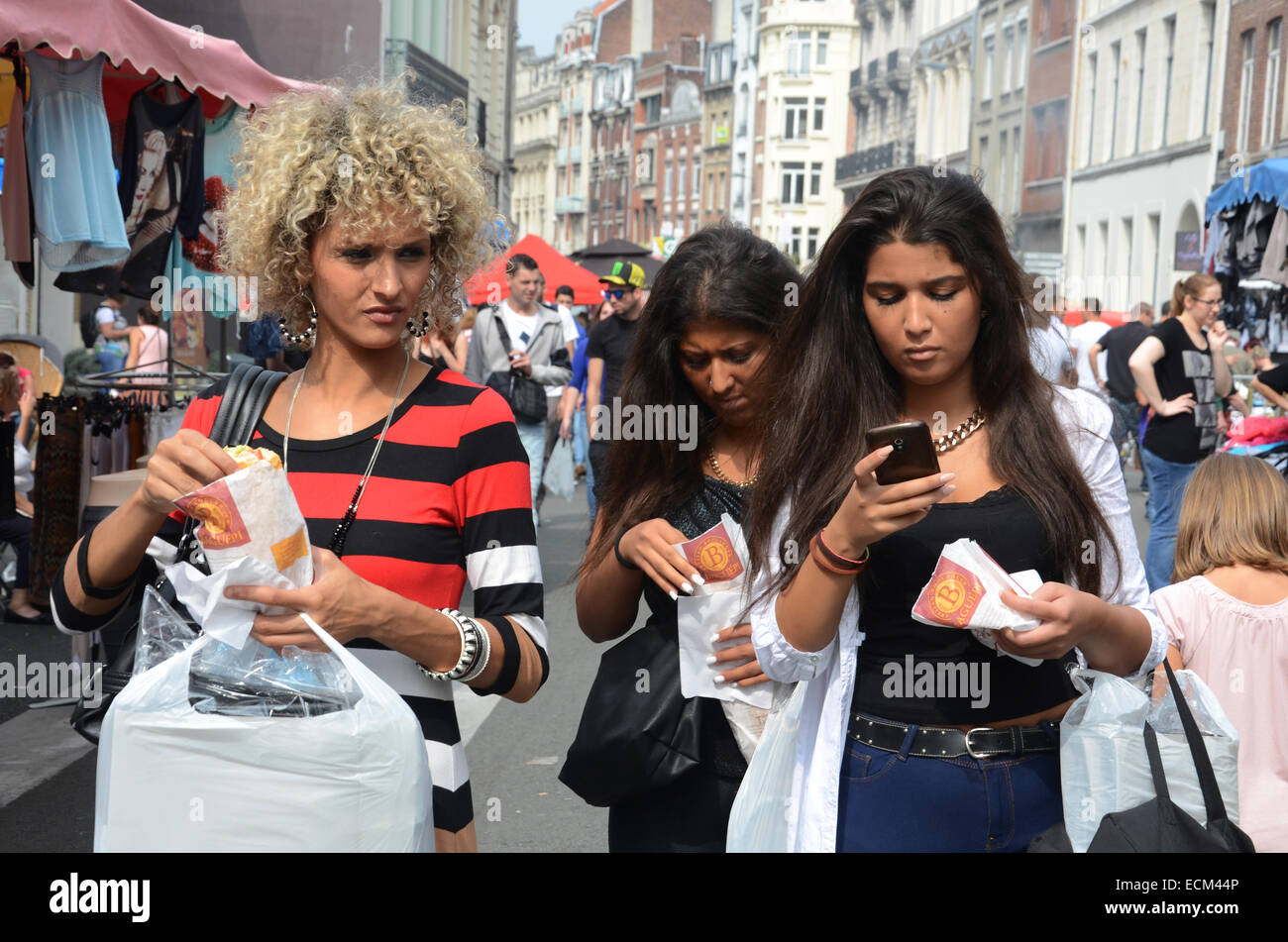 Braderie de Lille, Rijssel France. Banque D'Images