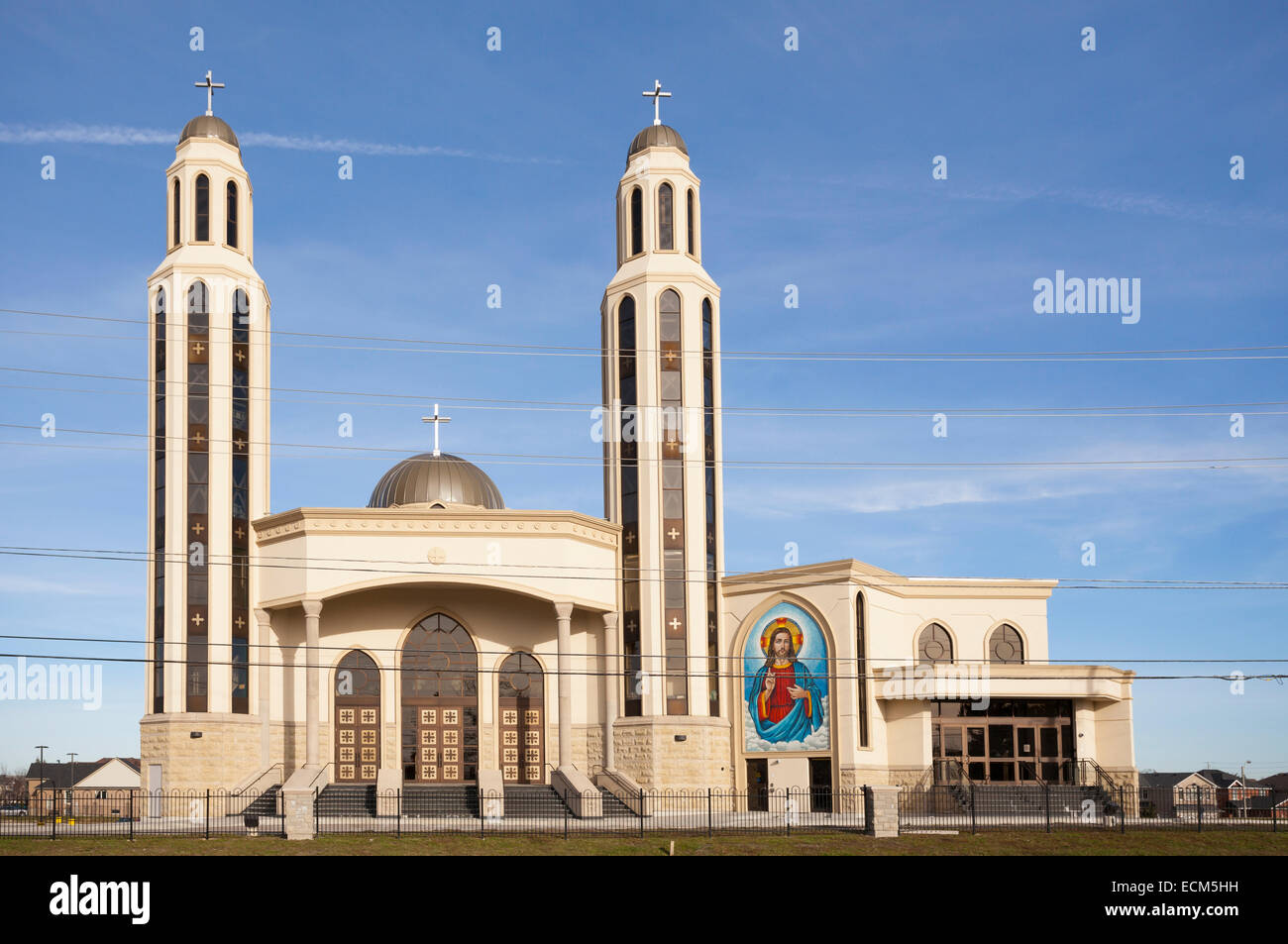 Église de l'Archange Michel & Saint Tekla Eglise orthodoxe copte à Brampton, Ontario, Canada. Banque D'Images