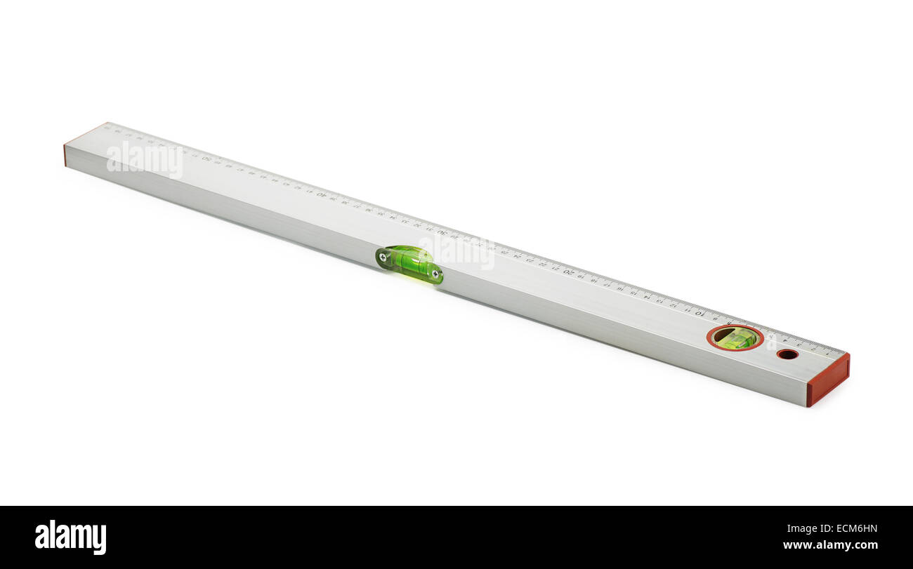 Niveau de construction sur un fond blanc Banque D'Images