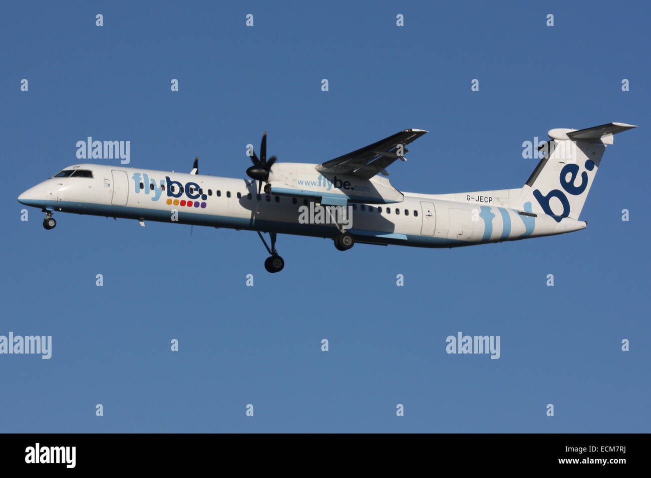 DHC8 FLYBE BOMBARDIER DASH 8 Banque D'Images
