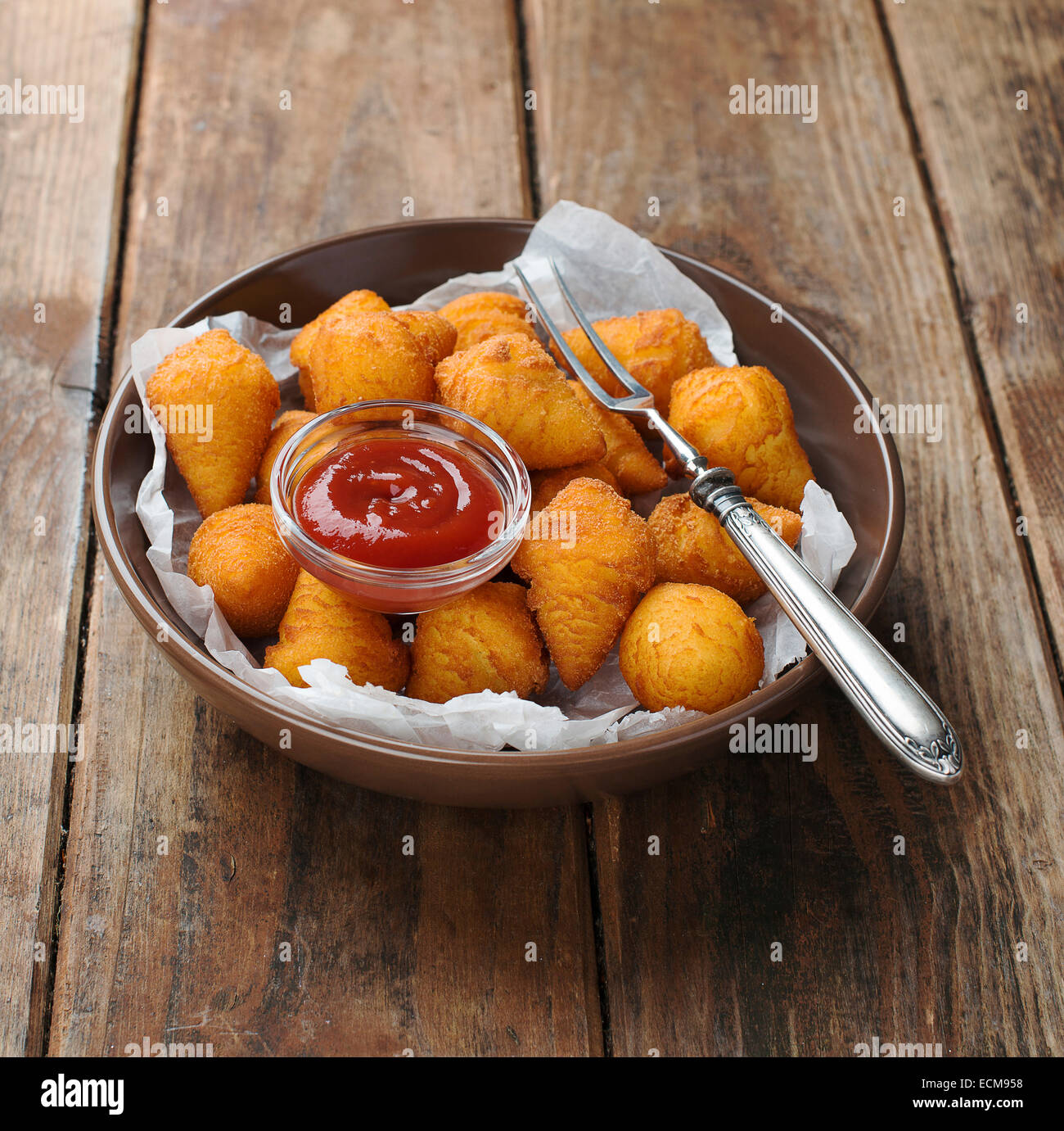 Croquettes de pomme de terre Banque D'Images