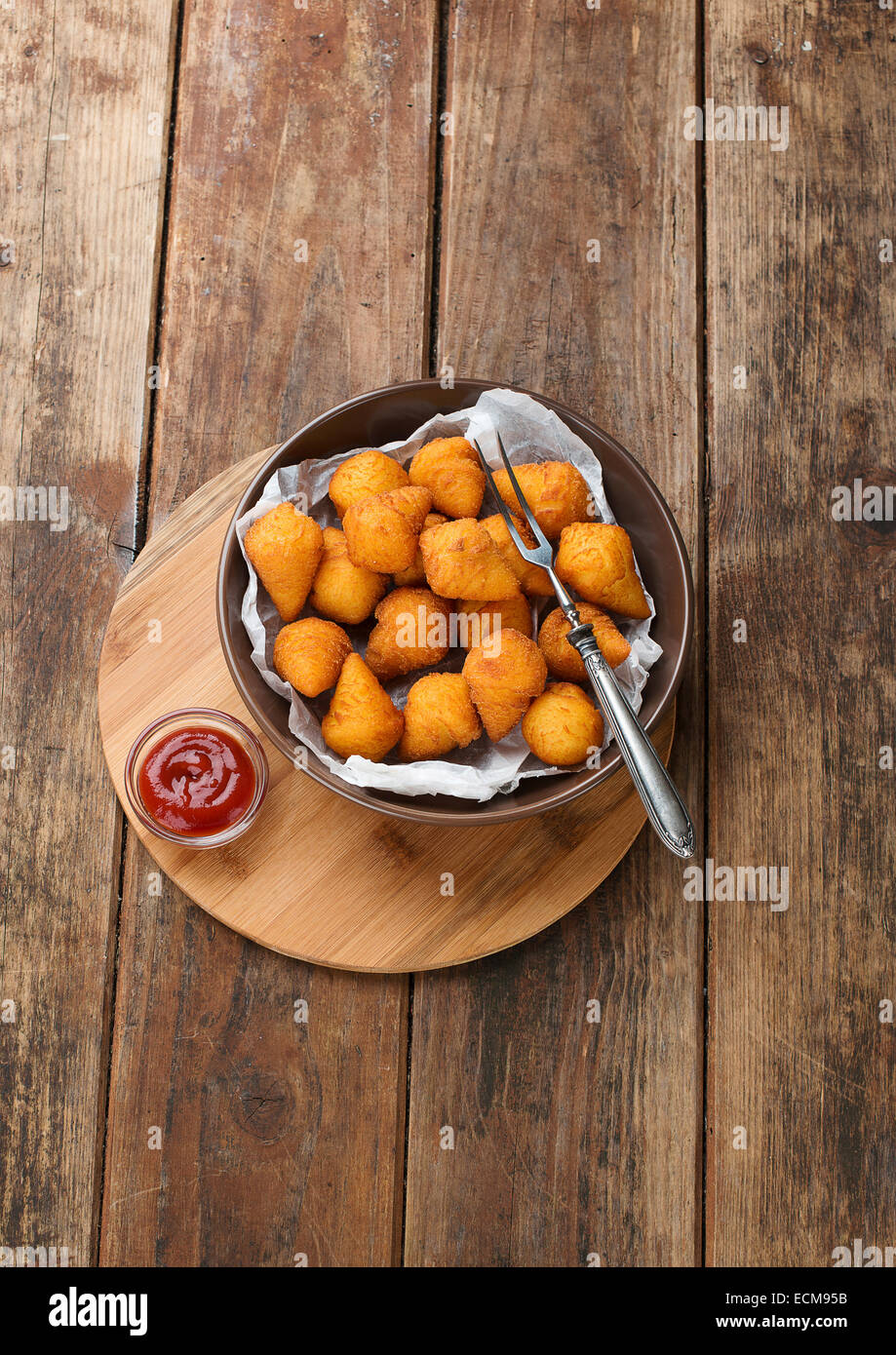 Croquettes de pomme de terre Banque D'Images