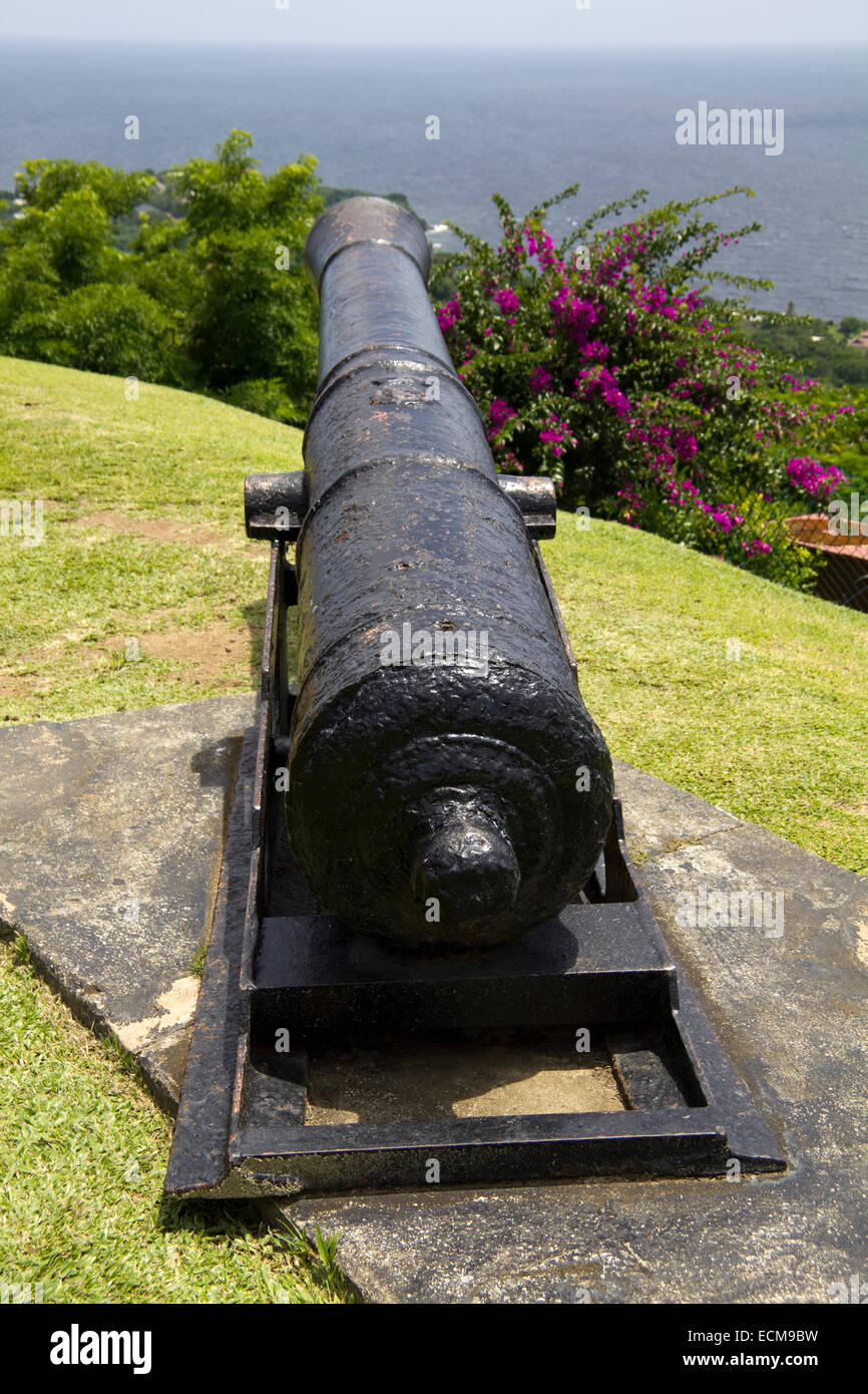 Fort King George Scarborough, Trinité-et-Tobago Caraïbes Antilles Banque D'Images