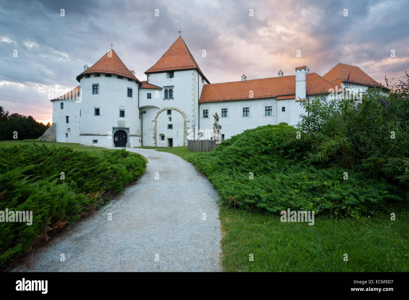 Château de la vieille ville de Varazdin, Croatie Banque D'Images