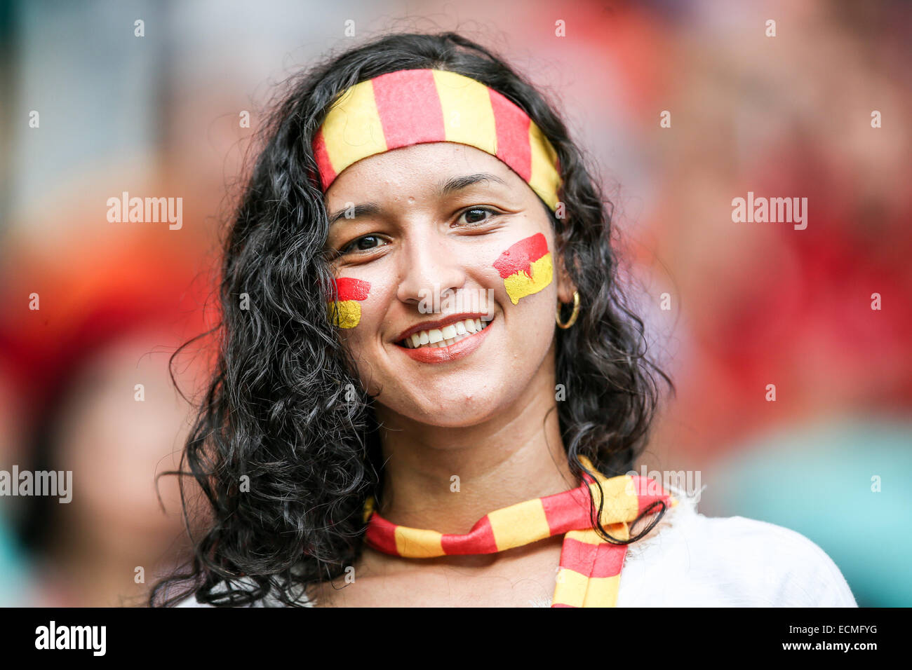 Coupe du Monde FIFA 2014 - Fan Fest - Jour 2 mettant en vedette : Atmosphère Où : Natal, Brésil Quand : 13 Juin 2014 Banque D'Images