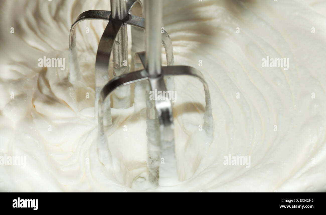 Whiping crème glacée fond alimentaire Banque D'Images