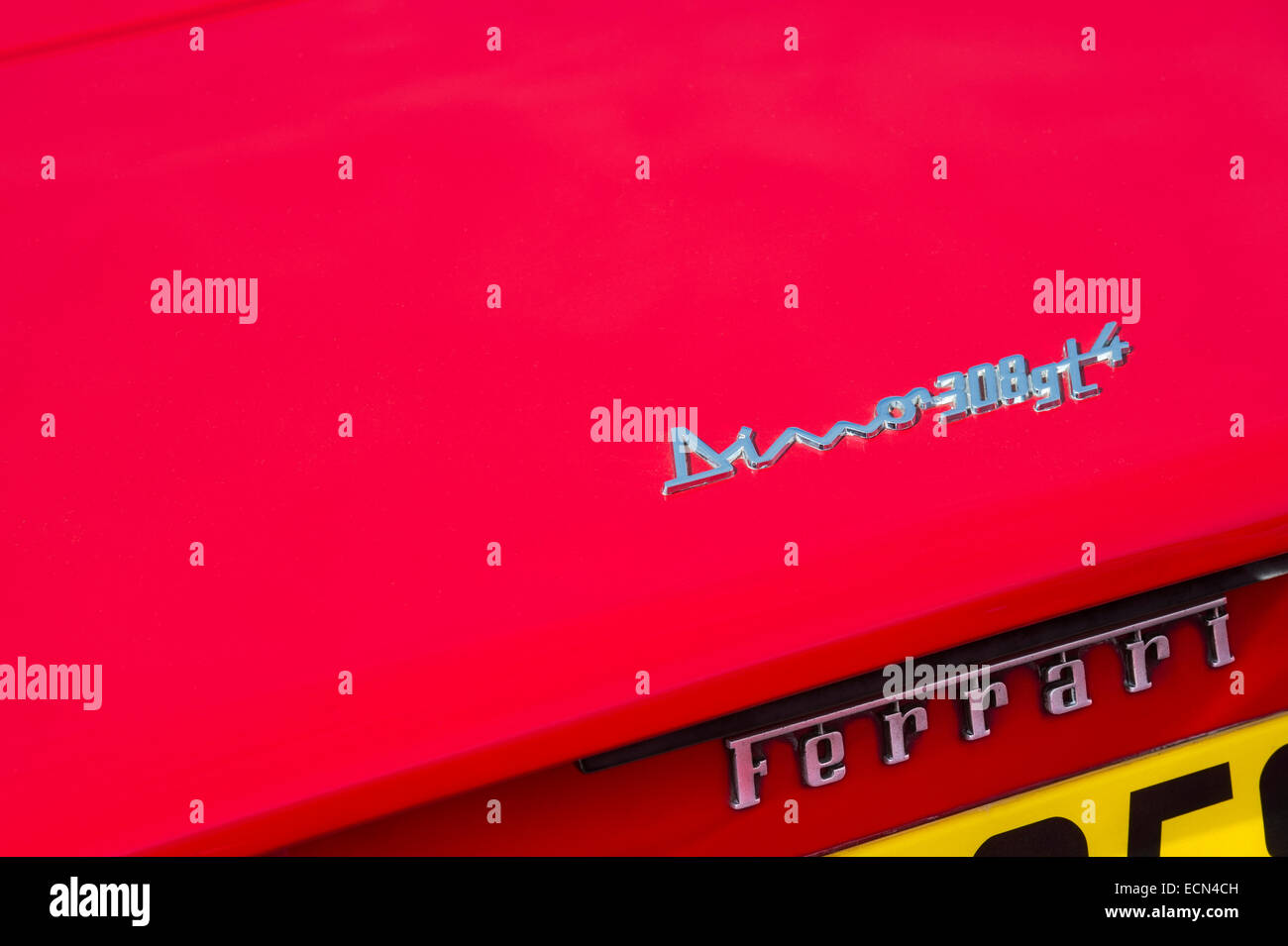 Ferrari Dino 308 GT4 Extrémité arrière abstract Banque D'Images