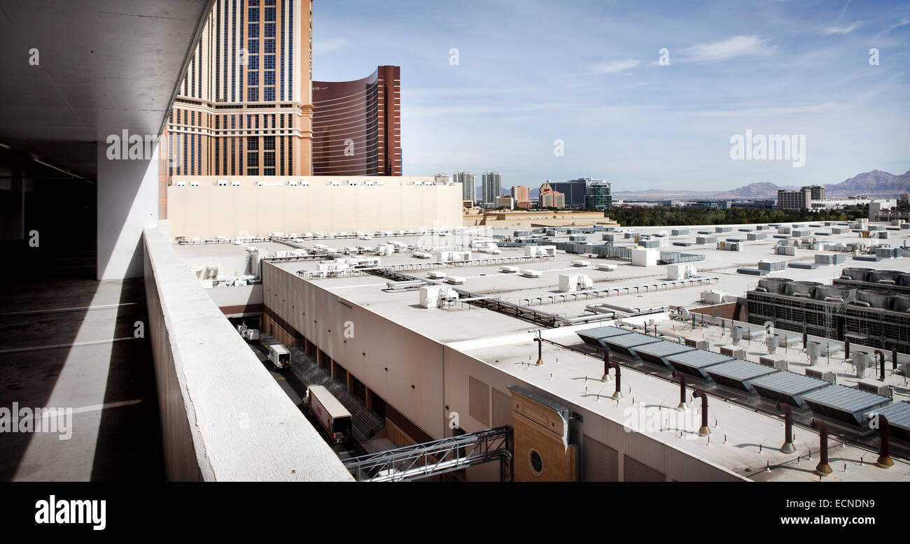 Bâtiments industriels et d'hôtels, Las Vegas, Nevada Banque D'Images