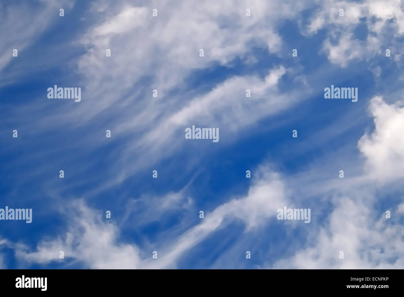 Ciel bleu avec des nuages, cloudscape abstract background Banque D'Images
