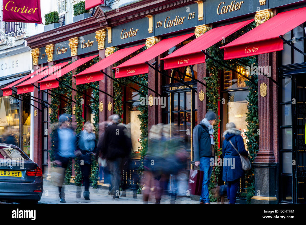 La boutique Cartier à New Bond Street, Londres, Angleterre Banque D'Images