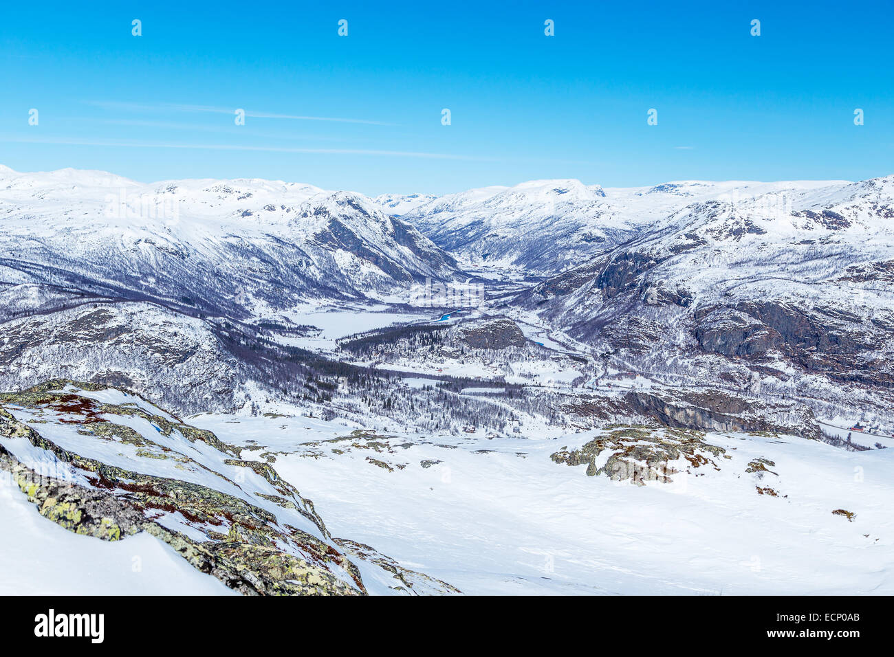 Vue depuis le haut de Totten Banque D'Images