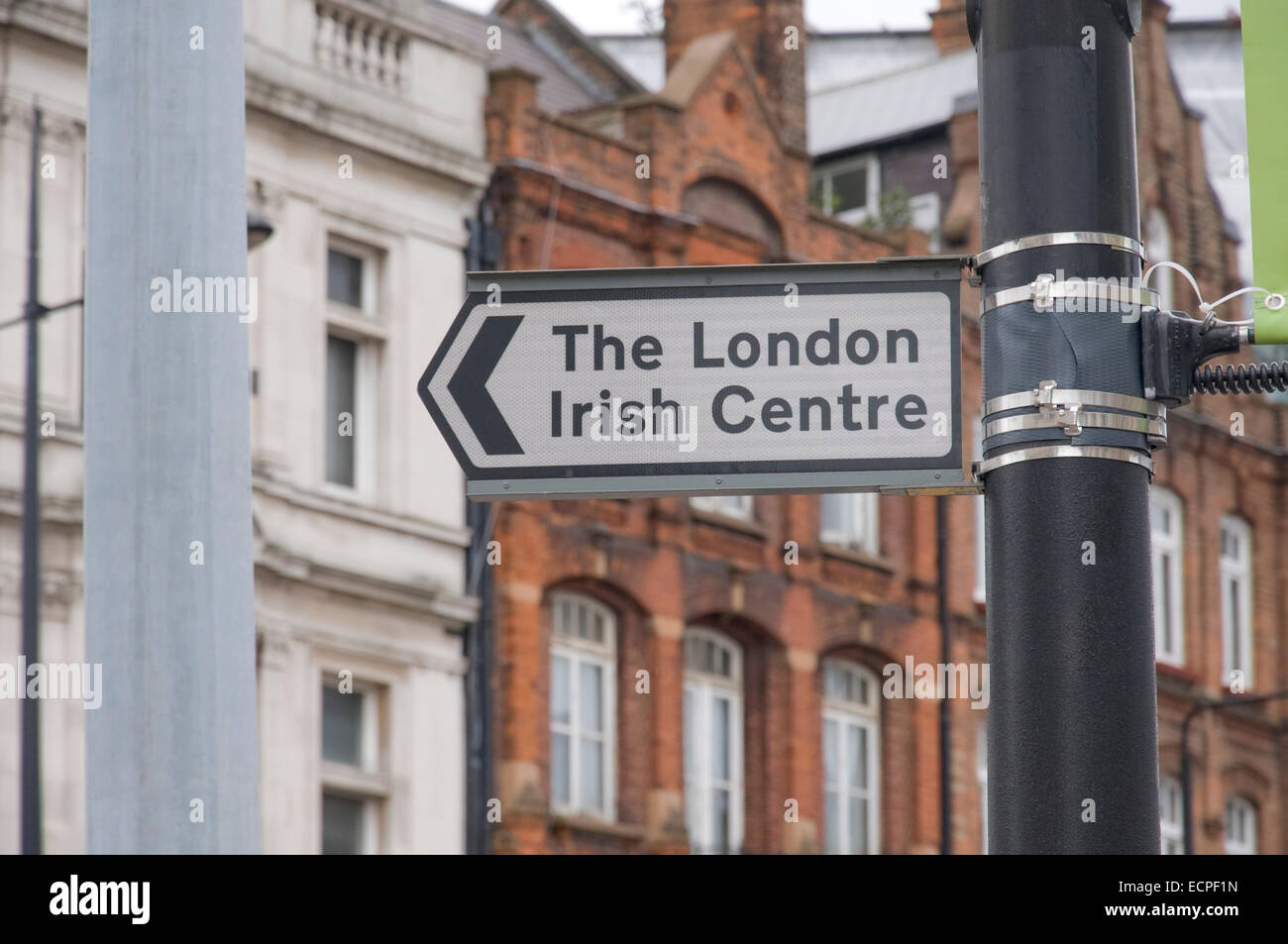 Inscrivez-vous pour le Centre irlandais de Londres à Camden Town au nord de Londres Banque D'Images