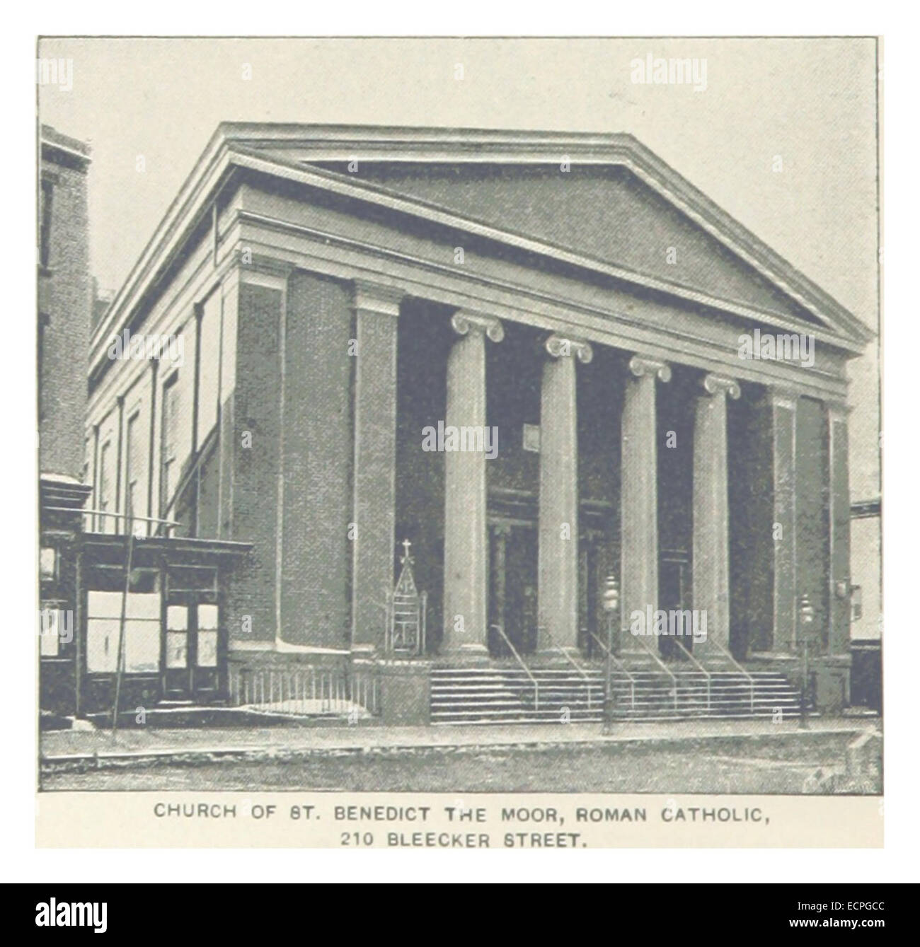 (King1893NYC) pg402 L'ÉGLISE DE ST. Benoît LA LANDE, catholique romaine, 210 BLEECKER STREET Banque D'Images