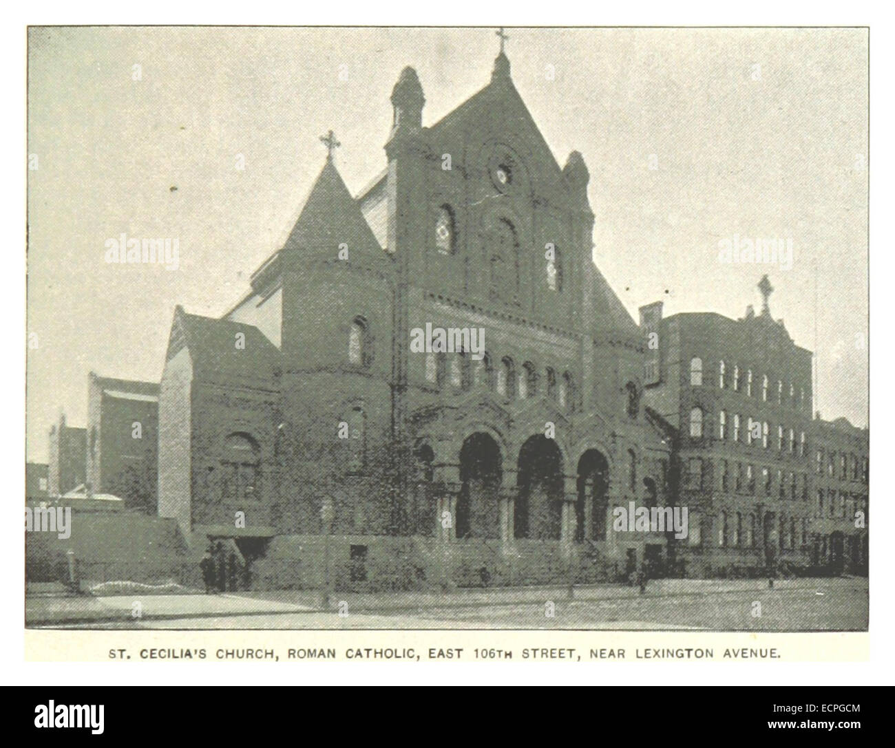 (King1893NYC) pg405 ST. L'ÉGLISE CATHOLIQUE ROMAINE, CECILIAS, EAST 106TH STREET Banque D'Images