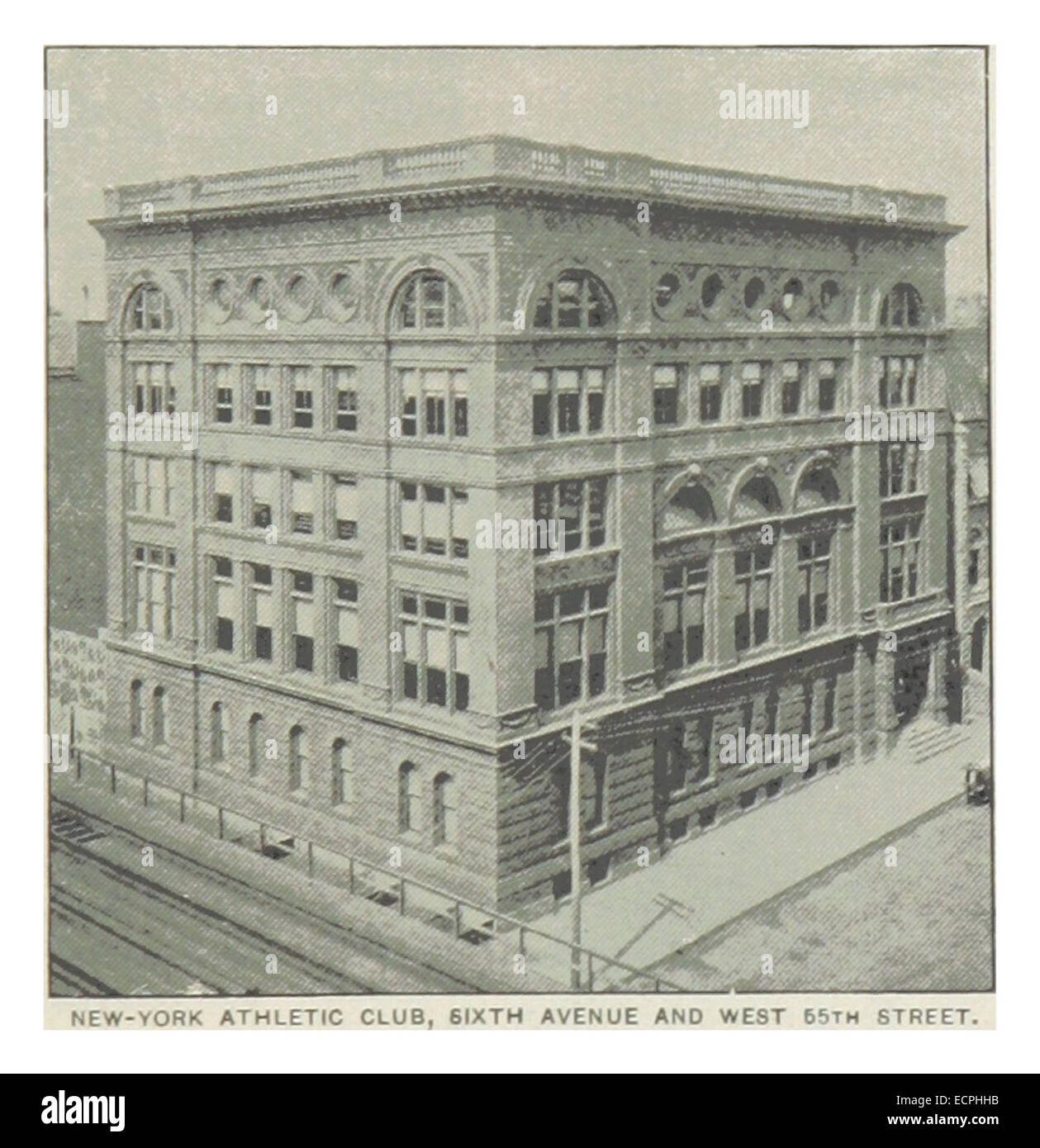 (King1893NYC) pg571 NEW-YORK ATHLETIC CLUB, Sixième Avenue ET WEST 55TH STREET Banque D'Images