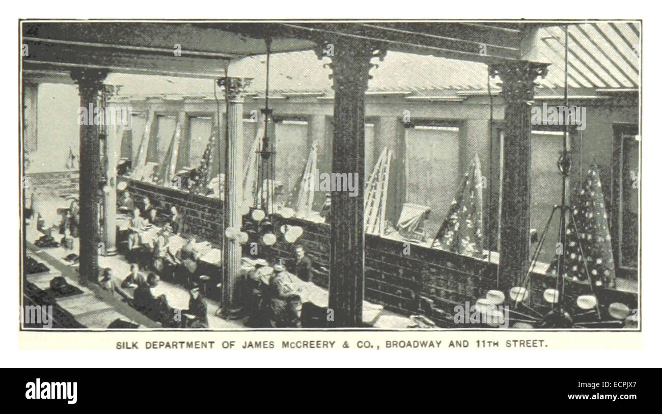 (King1893NYC) pg859 MINISTÈRE DE LA SOIE JAMES MCCREERY & CO., BROADWAY ET LA 11E RUE Banque D'Images