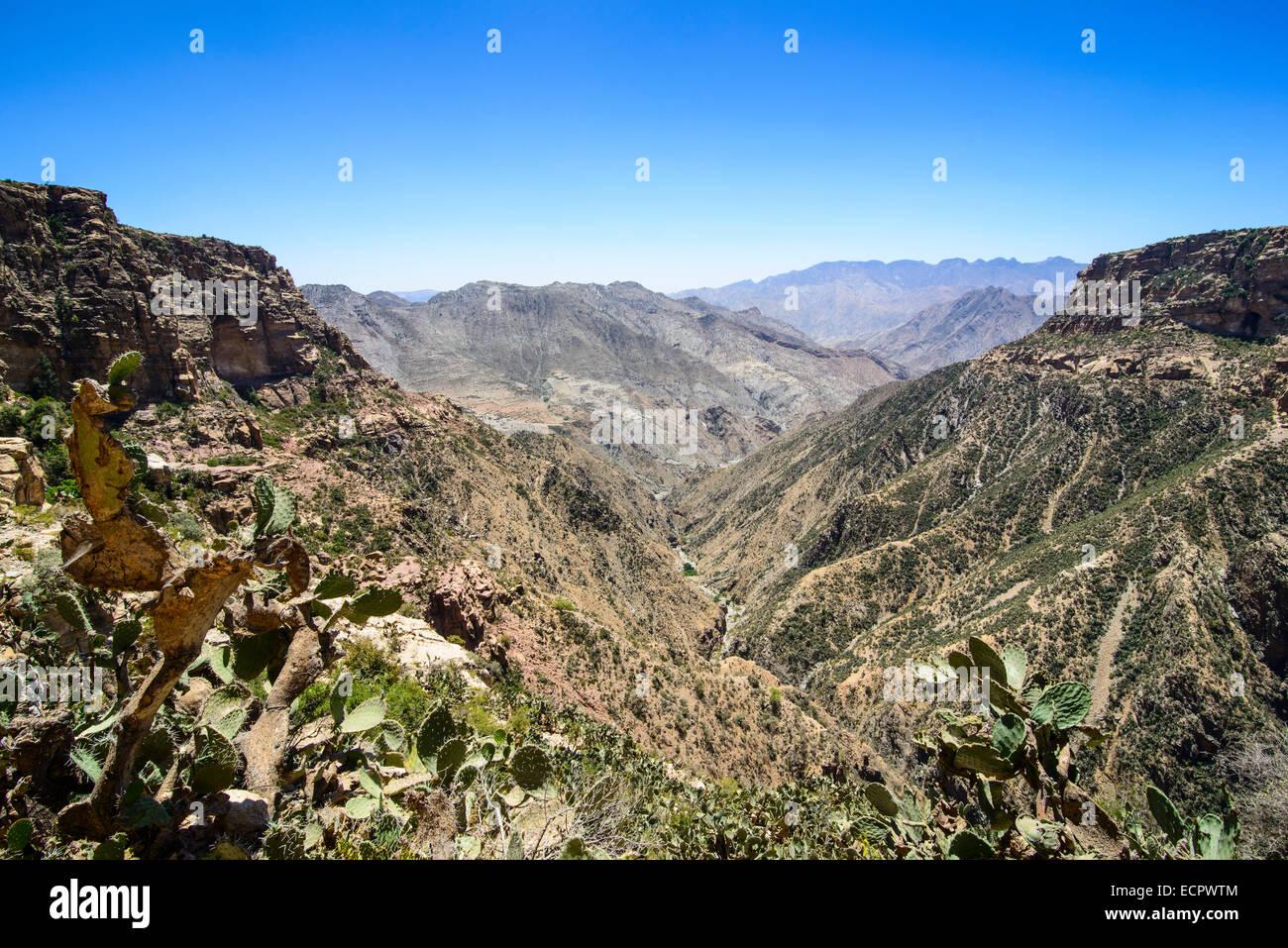 Grand canyon, près de Qohaito, Erythrée Banque D'Images