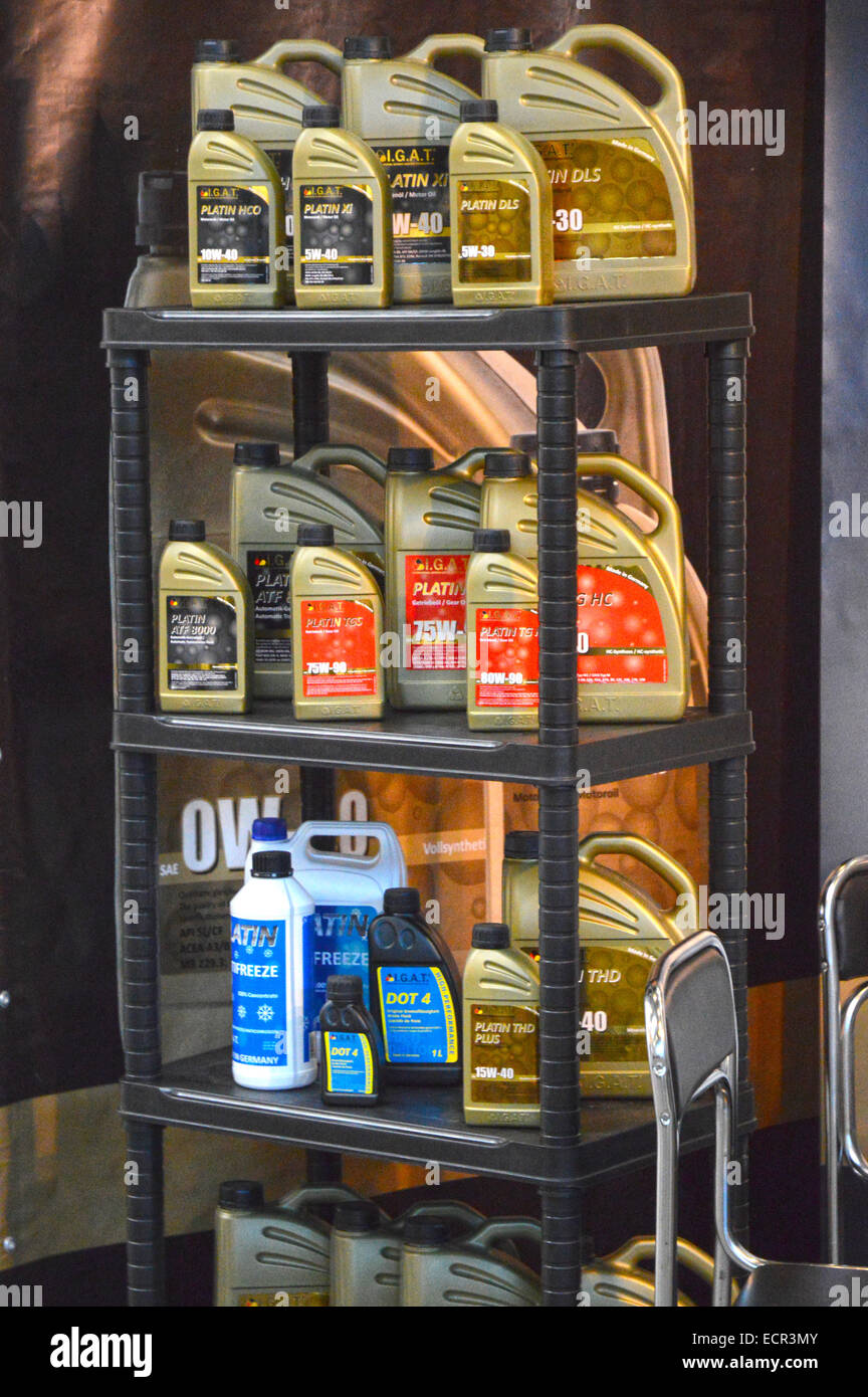 Salon International de l'huile machine avec support logistique Banque D'Images